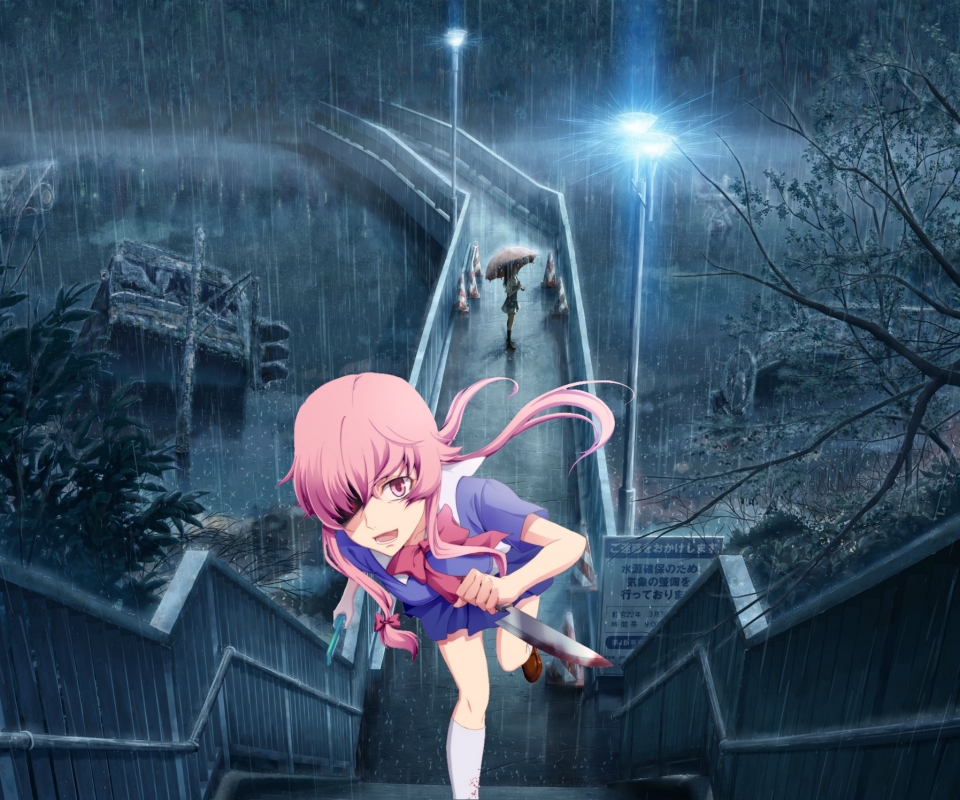 Download mobile wallpaper Anime, Pink Hair, Yuno Gasai, Mirai Nikki, Future Diary for free.