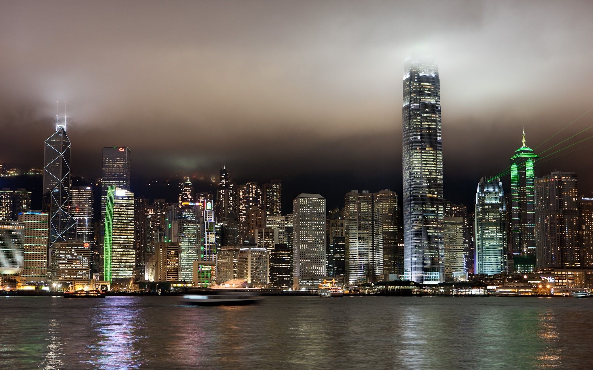 Скачать обои бесплатно Города, Чикаго, Гонконг, Сделано Человеком картинка на рабочий стол ПК
