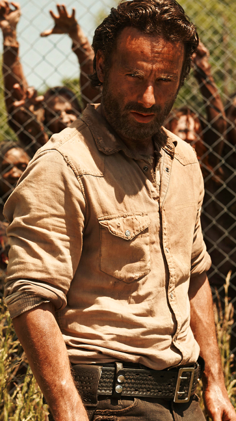 Download mobile wallpaper Andrew Lincoln, Tv Show, Zombie, The Walking Dead, Rick Grimes for free.