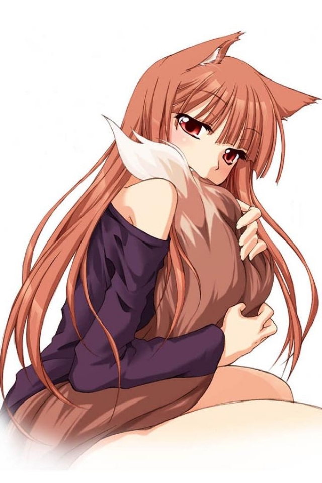 Download mobile wallpaper Anime, Tail, Holo (Spice & Wolf), Spice And Wolf, Ookami To Koushinryou for free.