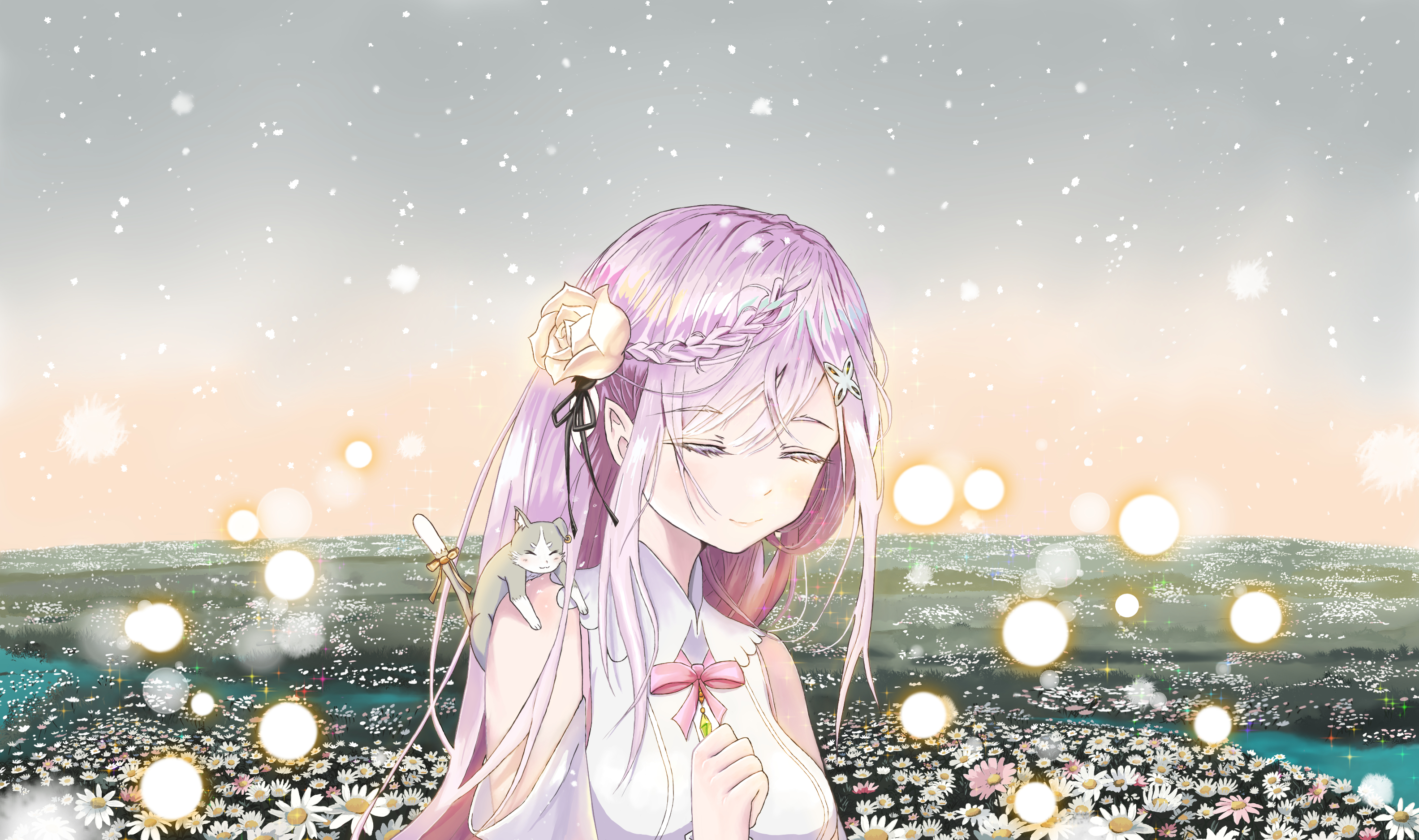 Laden Sie das Animes, Emilia (Re: Zero), Re:zero Das Leben In Einer Anderen Welt Beginnen, Paket (Re:zero)-Bild kostenlos auf Ihren PC-Desktop herunter