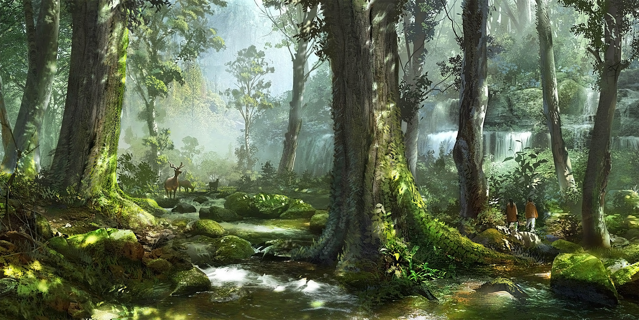 Free download wallpaper Fantasy, Forest on your PC desktop