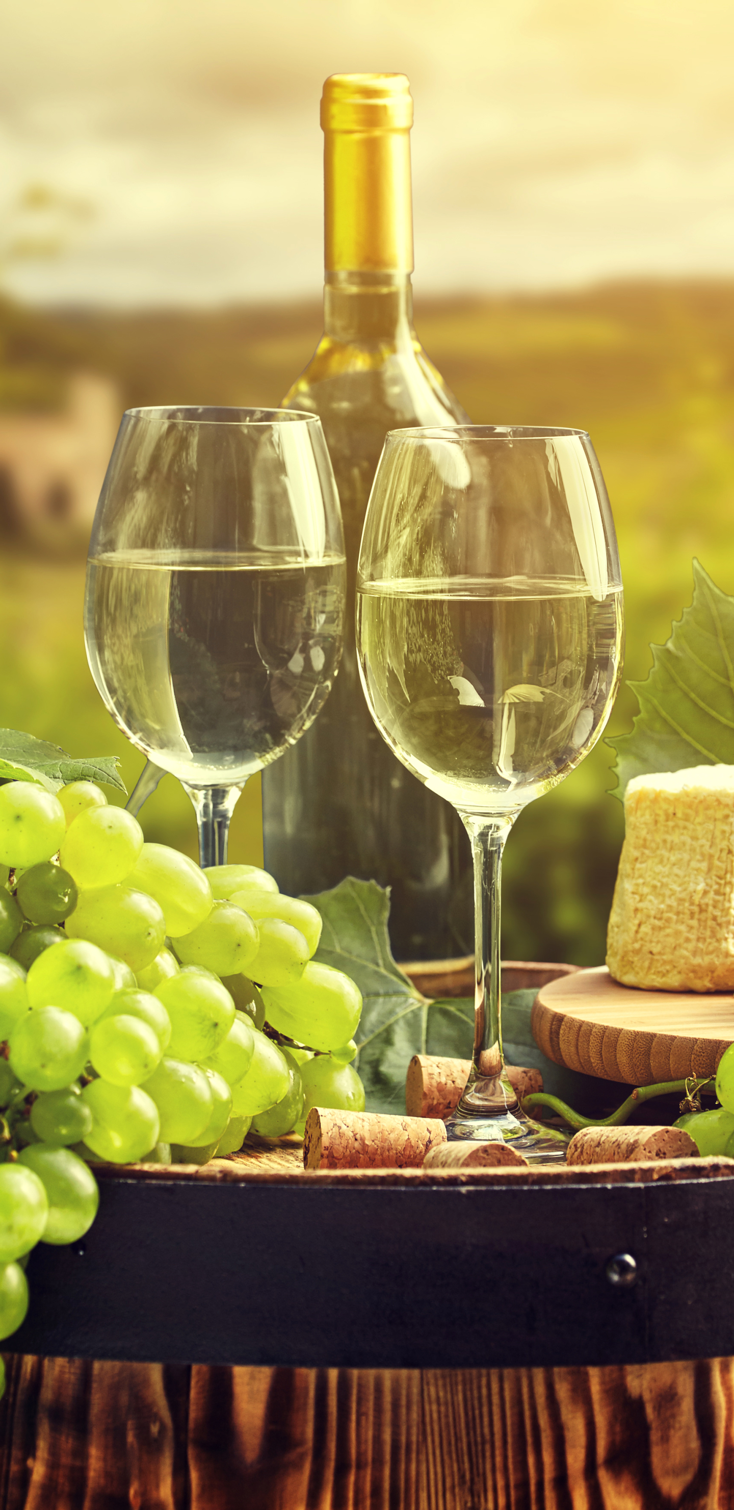Download mobile wallpaper Food, Grapes, Still Life, Fruit, Wine, Depth Of Field for free.