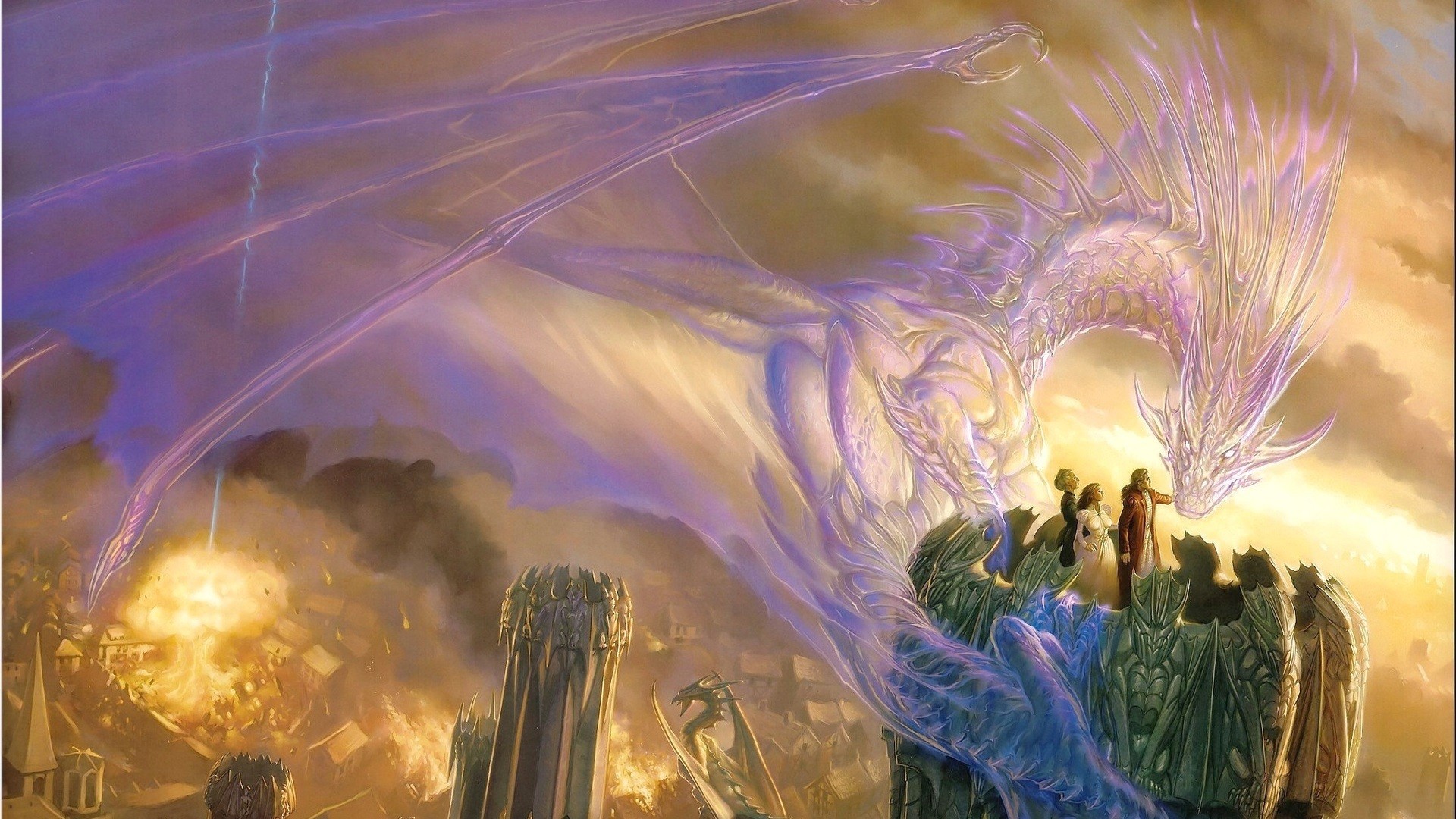 Free download wallpaper Fantasy, Dragon on your PC desktop