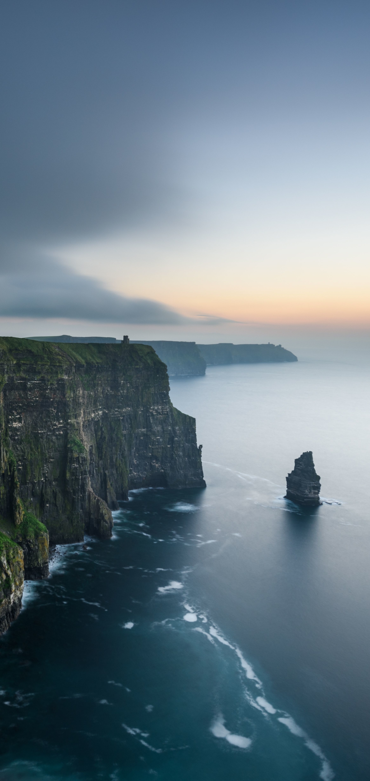 Download mobile wallpaper Landscape, Sea, Earth, Cliff, Coastline, Ireland, Seascape, Cliffs Of Moher for free.