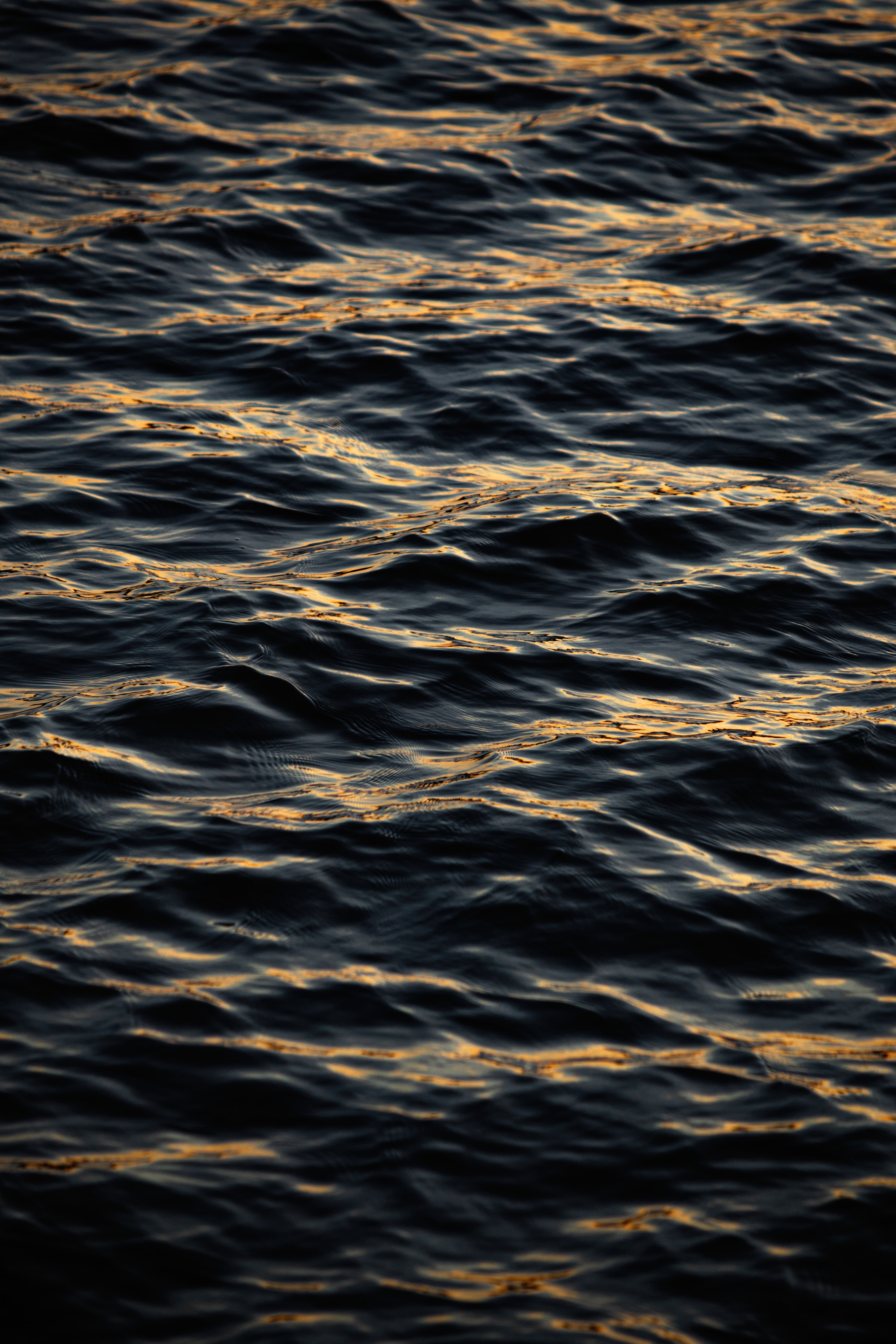 black, ripple, nature, water, waves, ripples 2160p