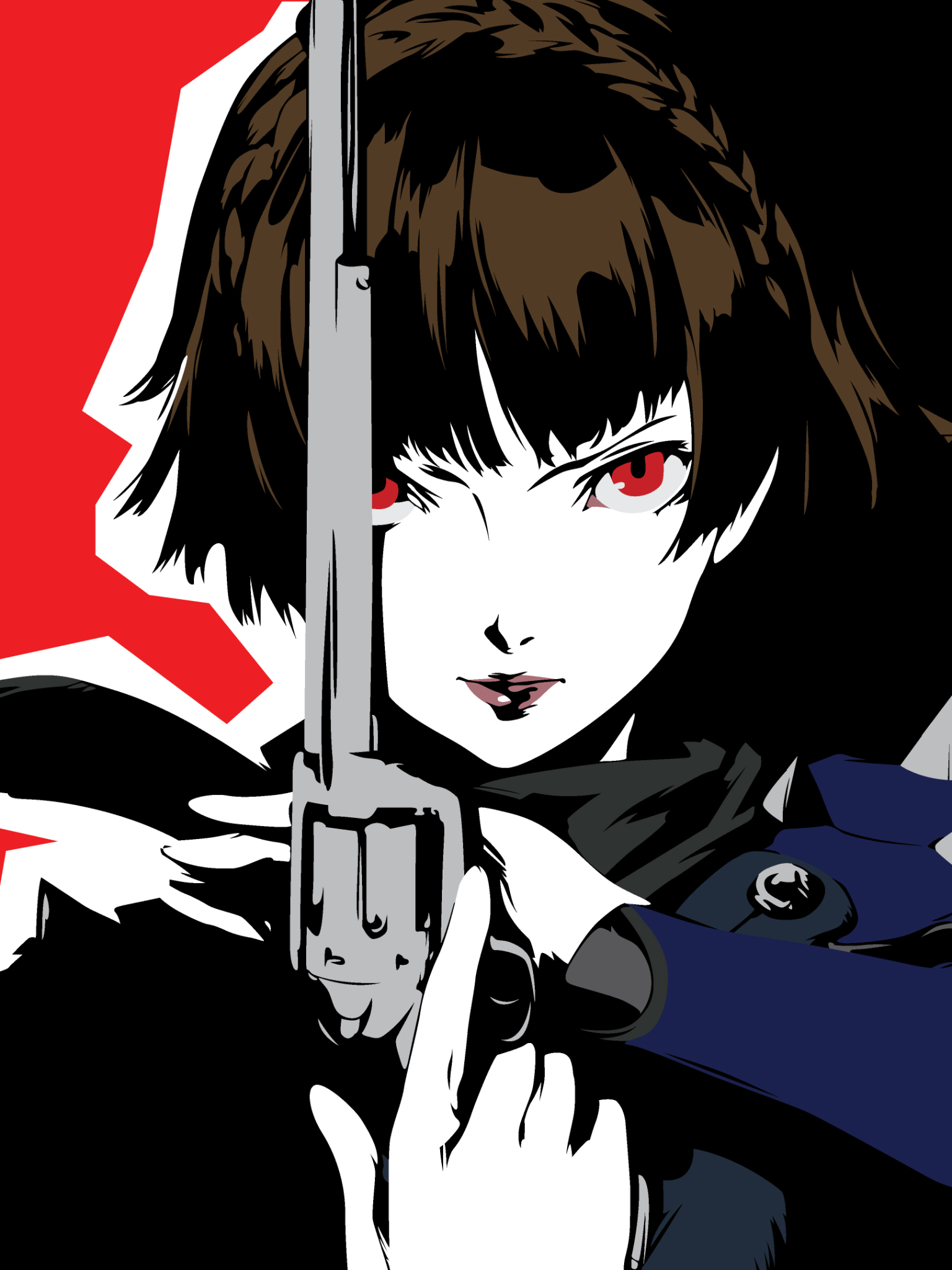 Laden Sie das Computerspiele, Persona, Persona 5, Makoto Niijima-Bild kostenlos auf Ihren PC-Desktop herunter