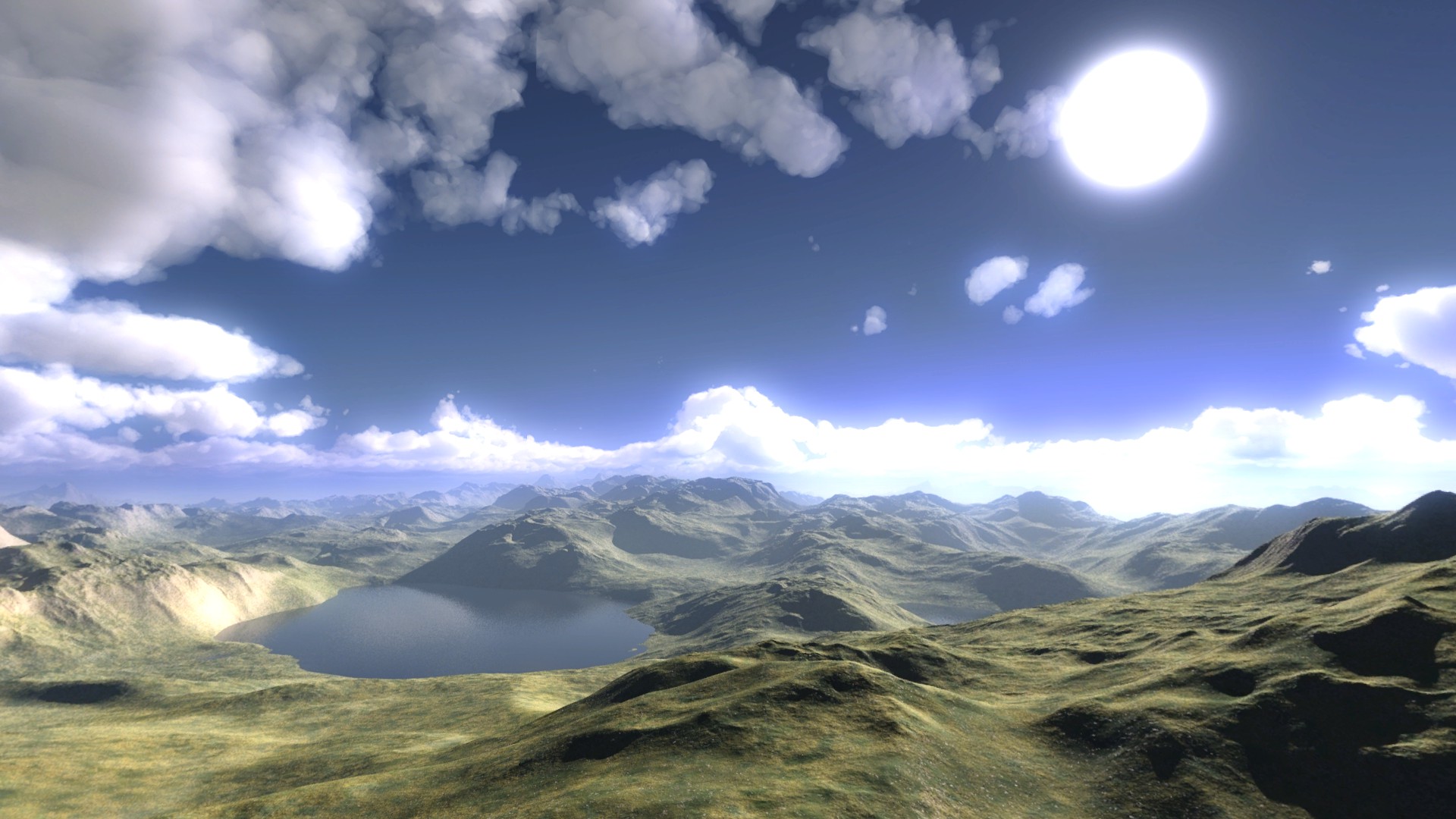 Free download wallpaper Landscape, Sky, Sun, Mountain, Earth on your PC desktop
