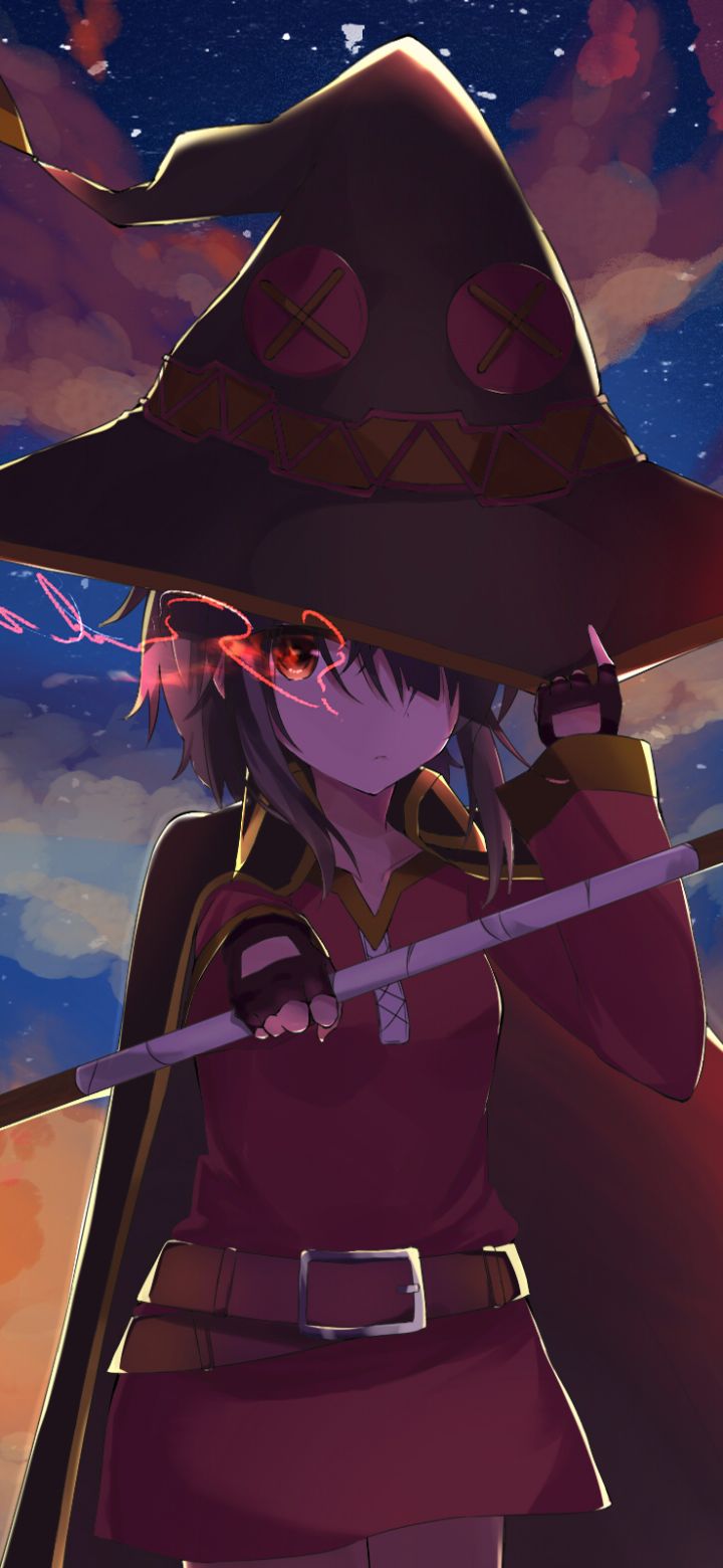 Descarga gratuita de fondo de pantalla para móvil de Sombrero, Animado, Konosuba: God's Blessing On This Wonderful World!, Megumin (Kono Suba), Konosuba.