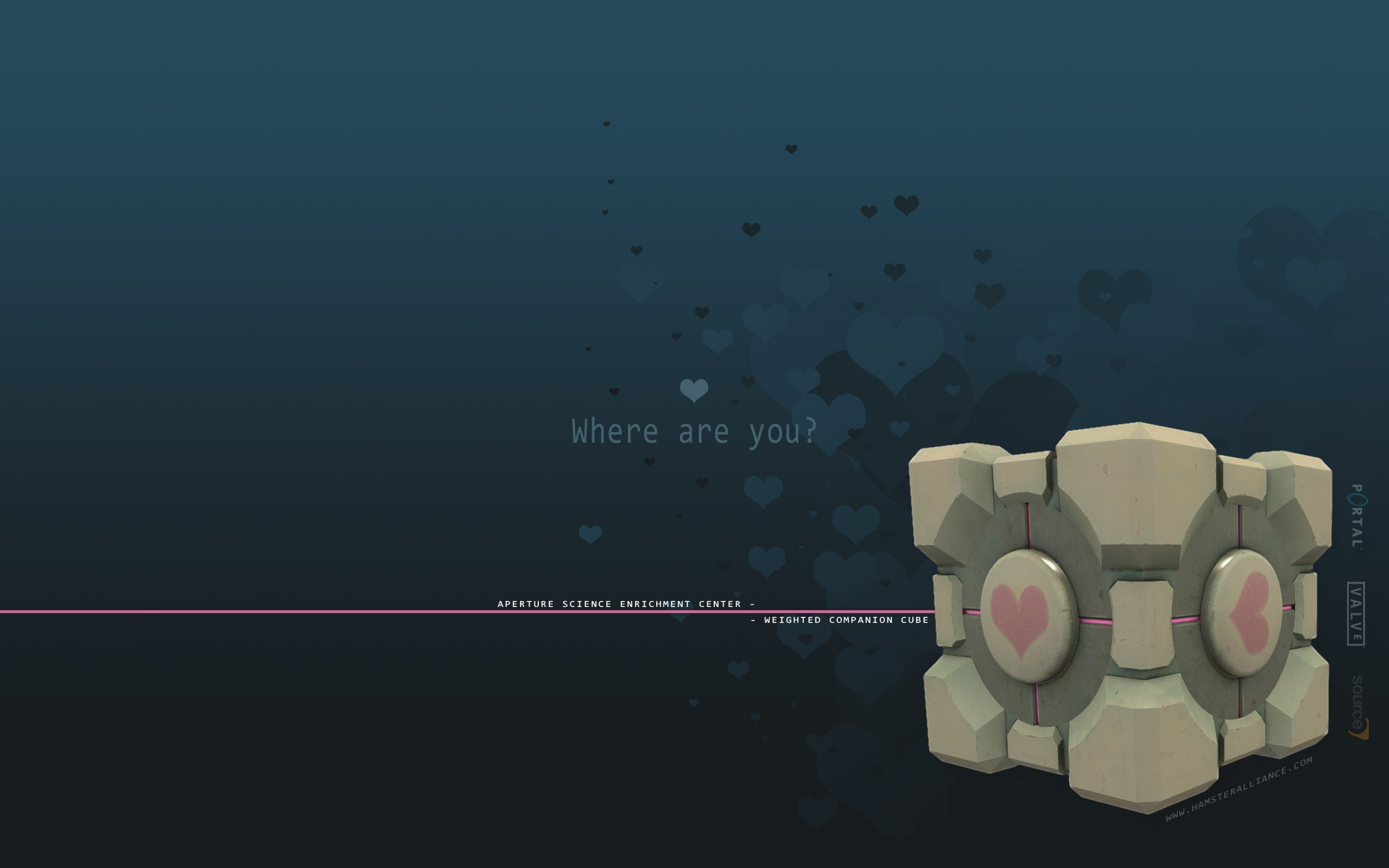 video game, portal, companion cube (portal)
