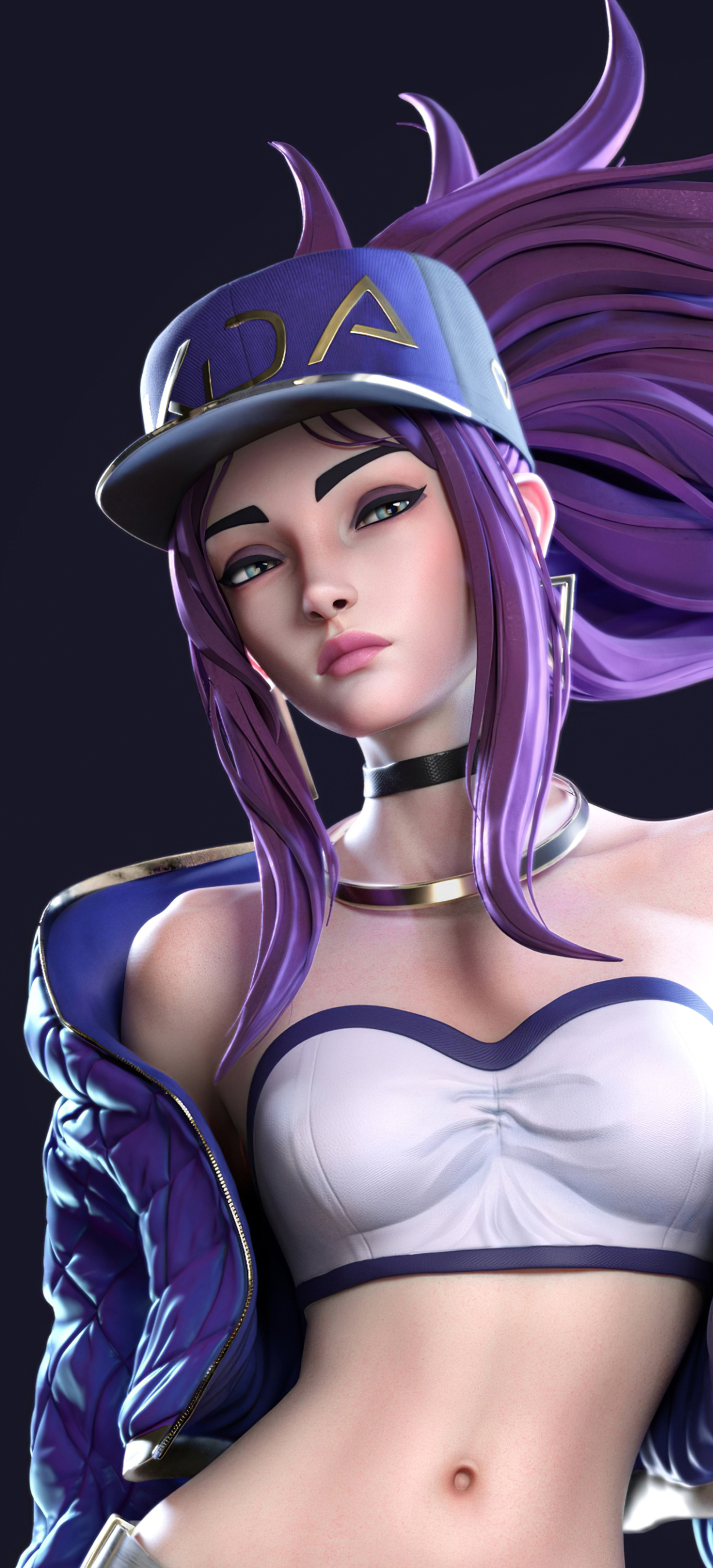 Download mobile wallpaper League Of Legends, Cap, Video Game, Purple Hair, Akali (League Of Legends) for free.