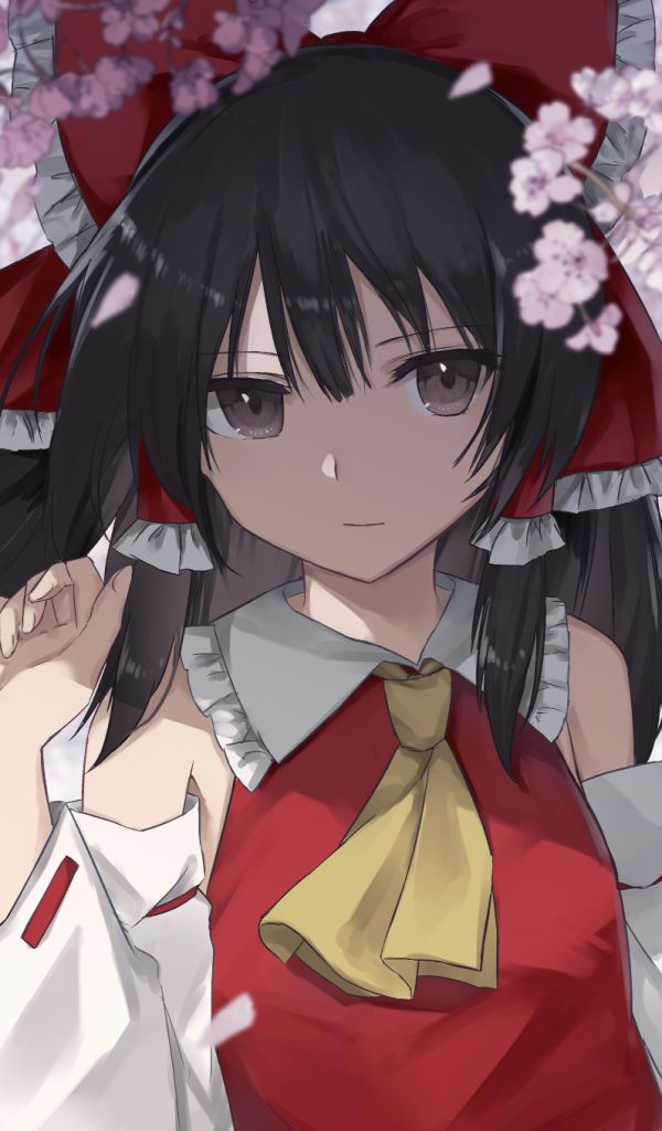 Handy-Wallpaper Animes, Tuhu, Reimu Hakurei kostenlos herunterladen.