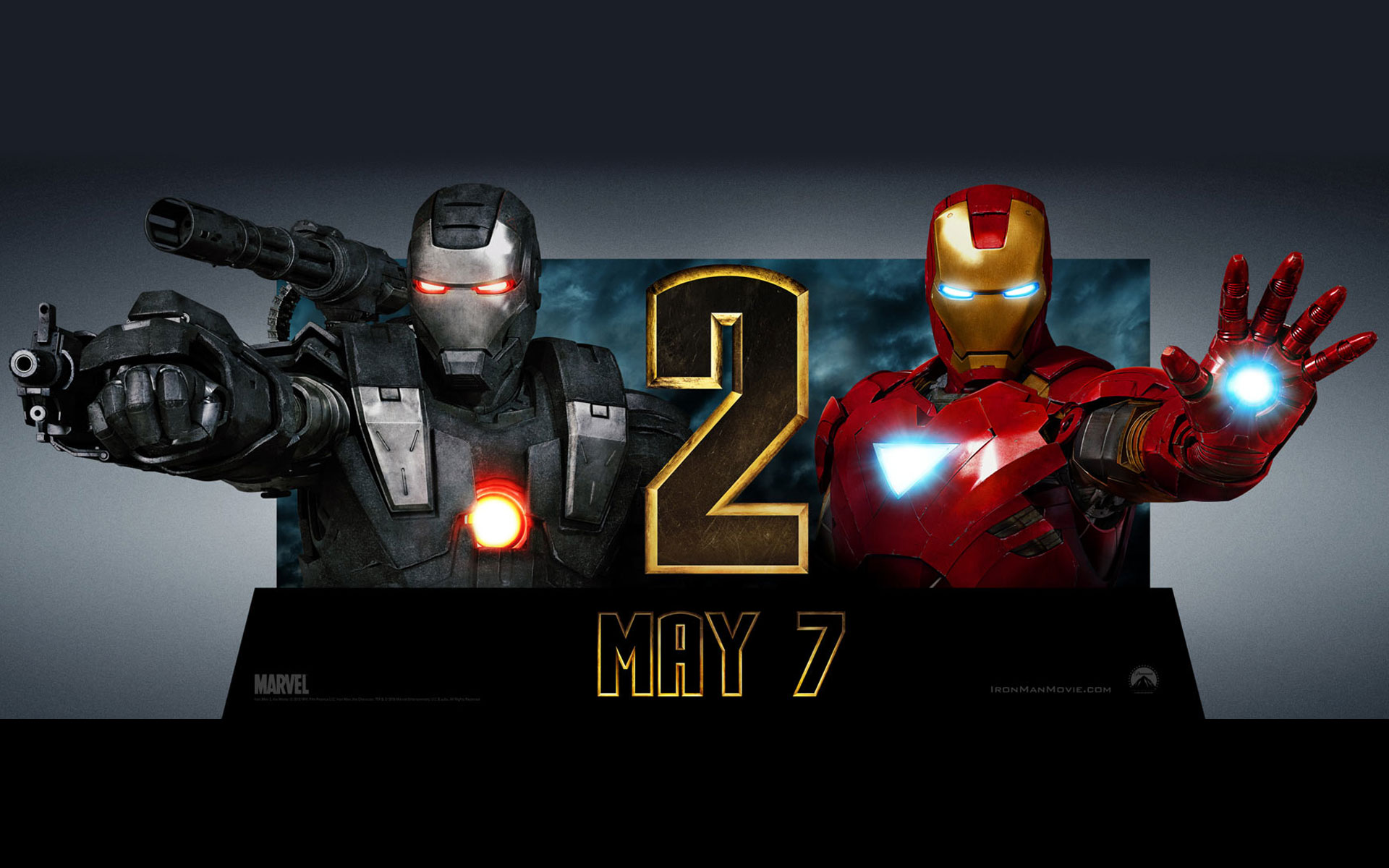 Download mobile wallpaper Iron Man 2, Tony Stark, War Machine, Movie, Iron Man for free.