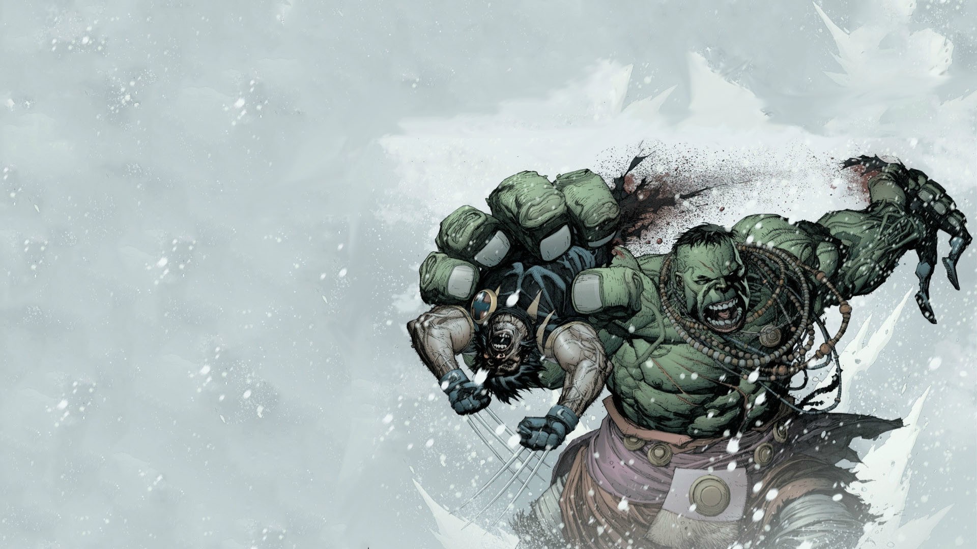 Laden Sie Ultimate Wolverine Vs Hulk HD-Desktop-Hintergründe herunter