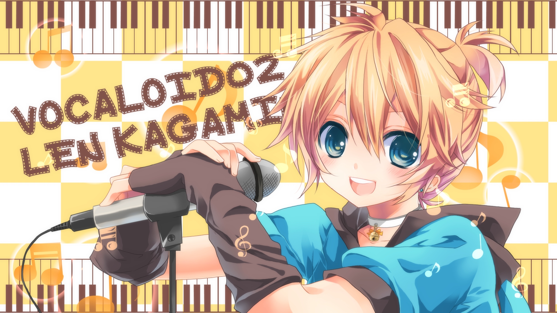 Laden Sie das Vocaloid, Animes, Len Kagamine-Bild kostenlos auf Ihren PC-Desktop herunter