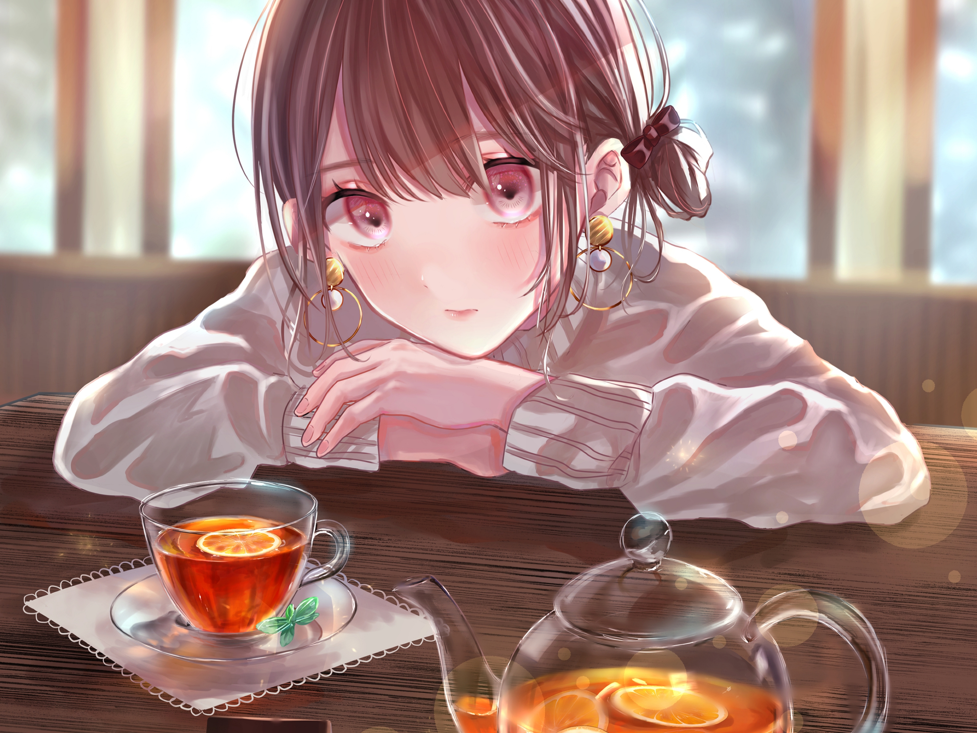 Phone wallpaper: Anime, Tea, Original free download #966268 