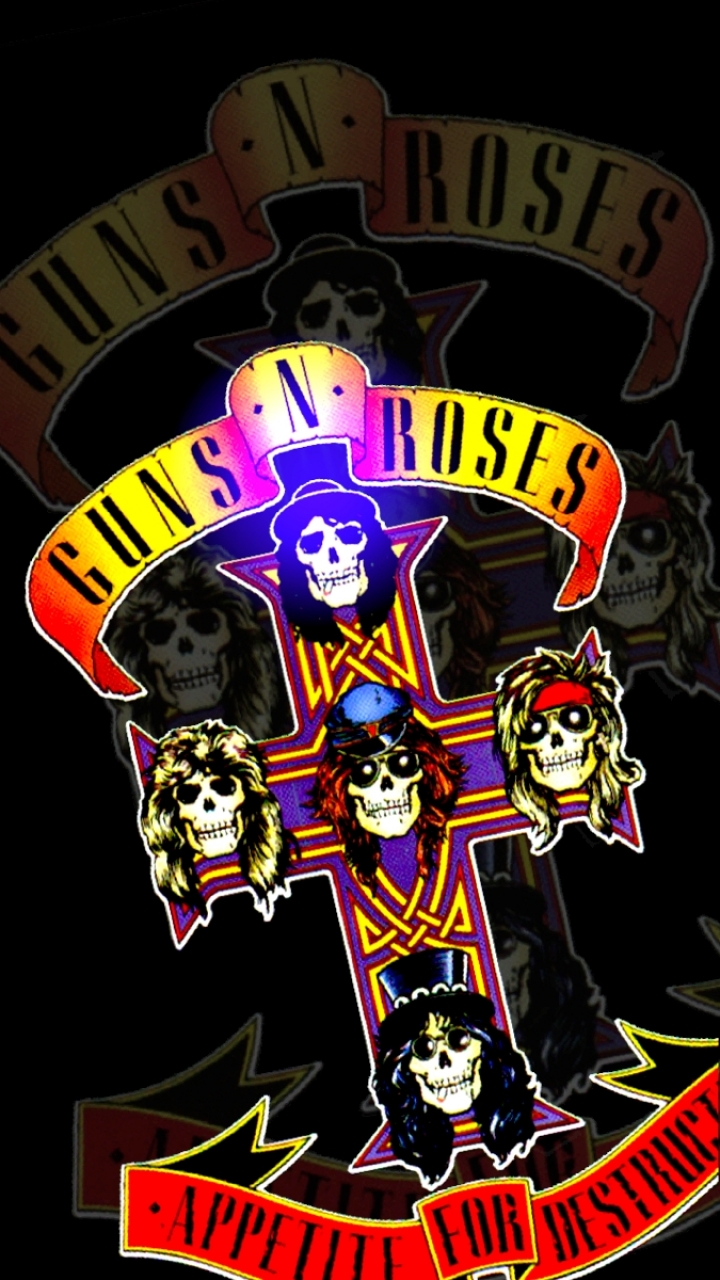 Handy-Wallpaper Musik, Guns N‘ Roses kostenlos herunterladen.