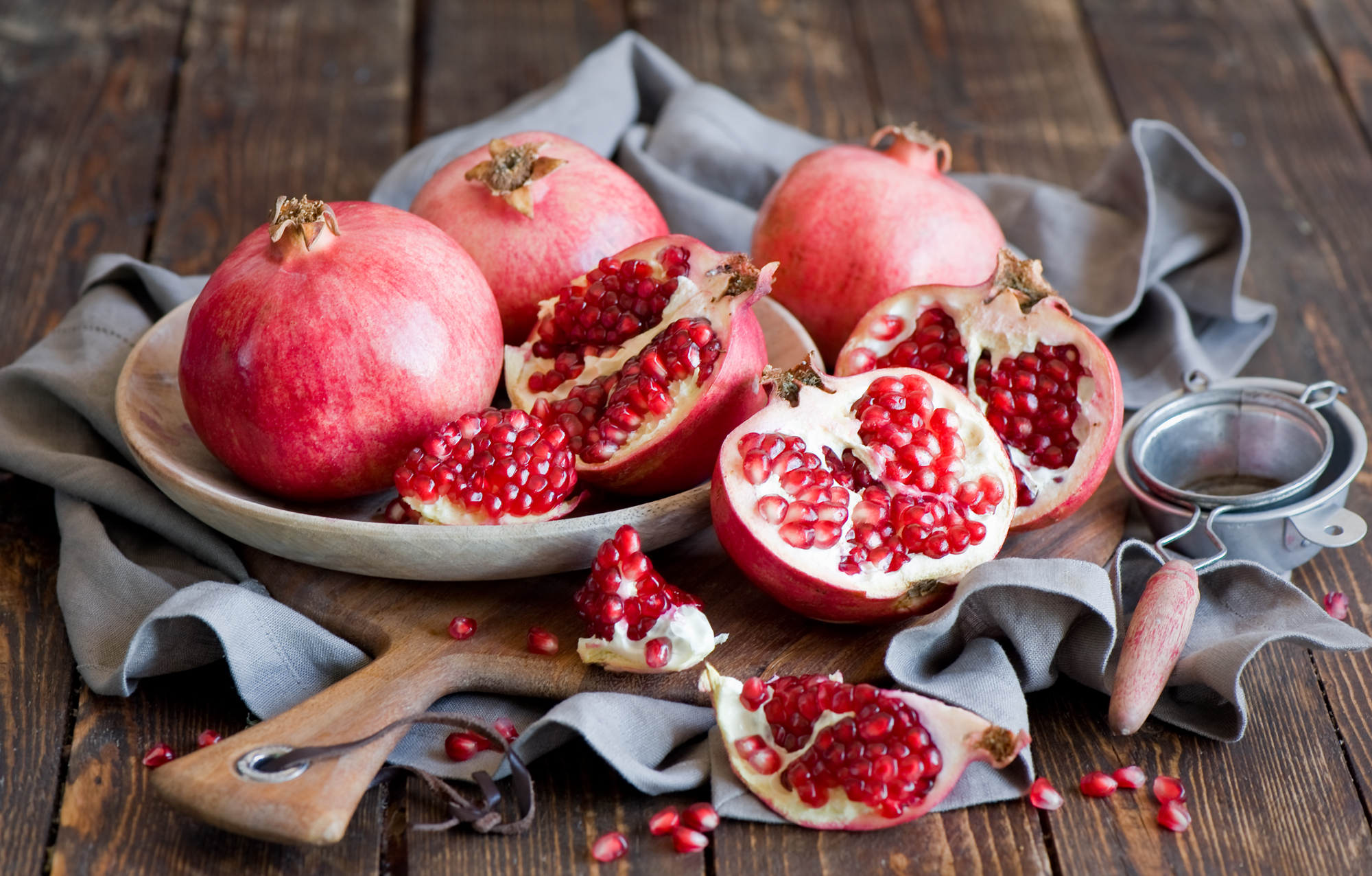 Download mobile wallpaper Fruits, Food, Still Life, Fruit, Pomegranate for free.