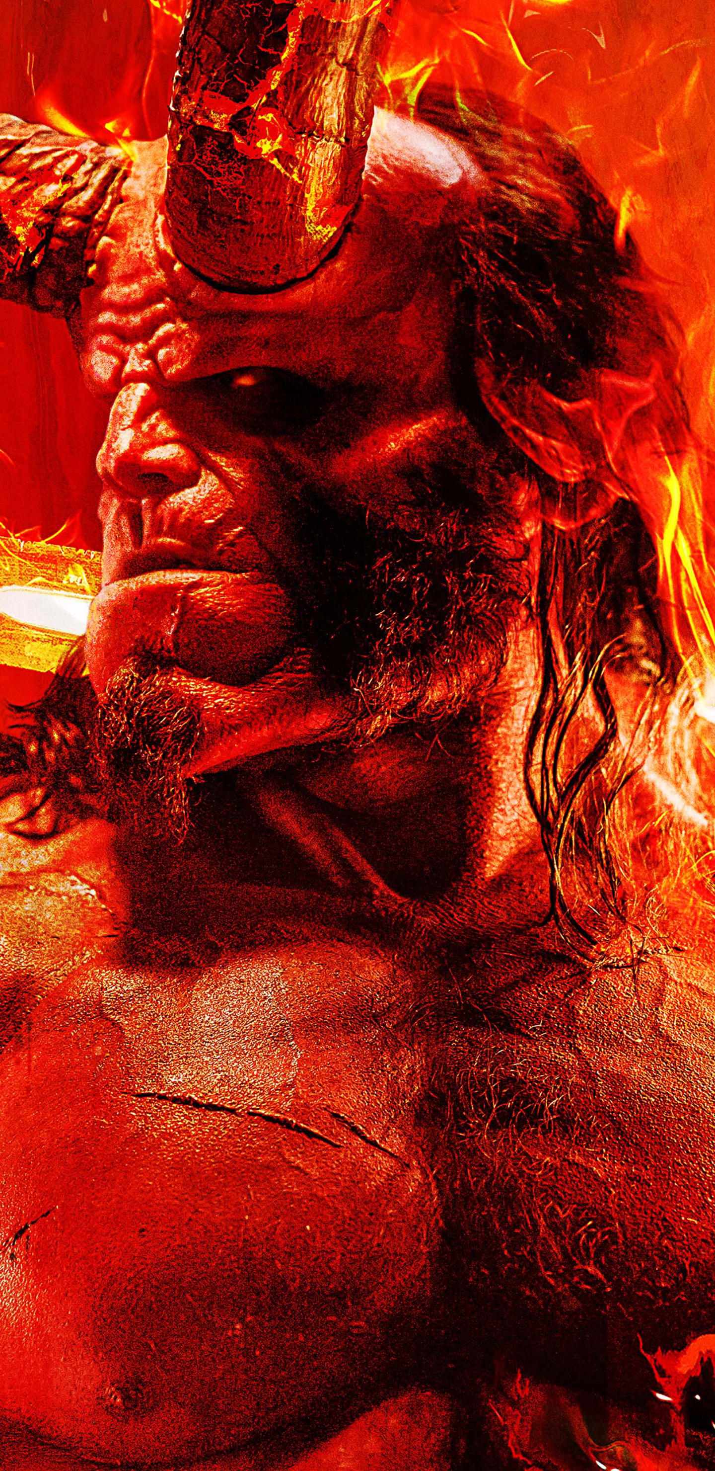 Download mobile wallpaper Movie, Hellboy, David Harbour, Hellboy (2019) for free.