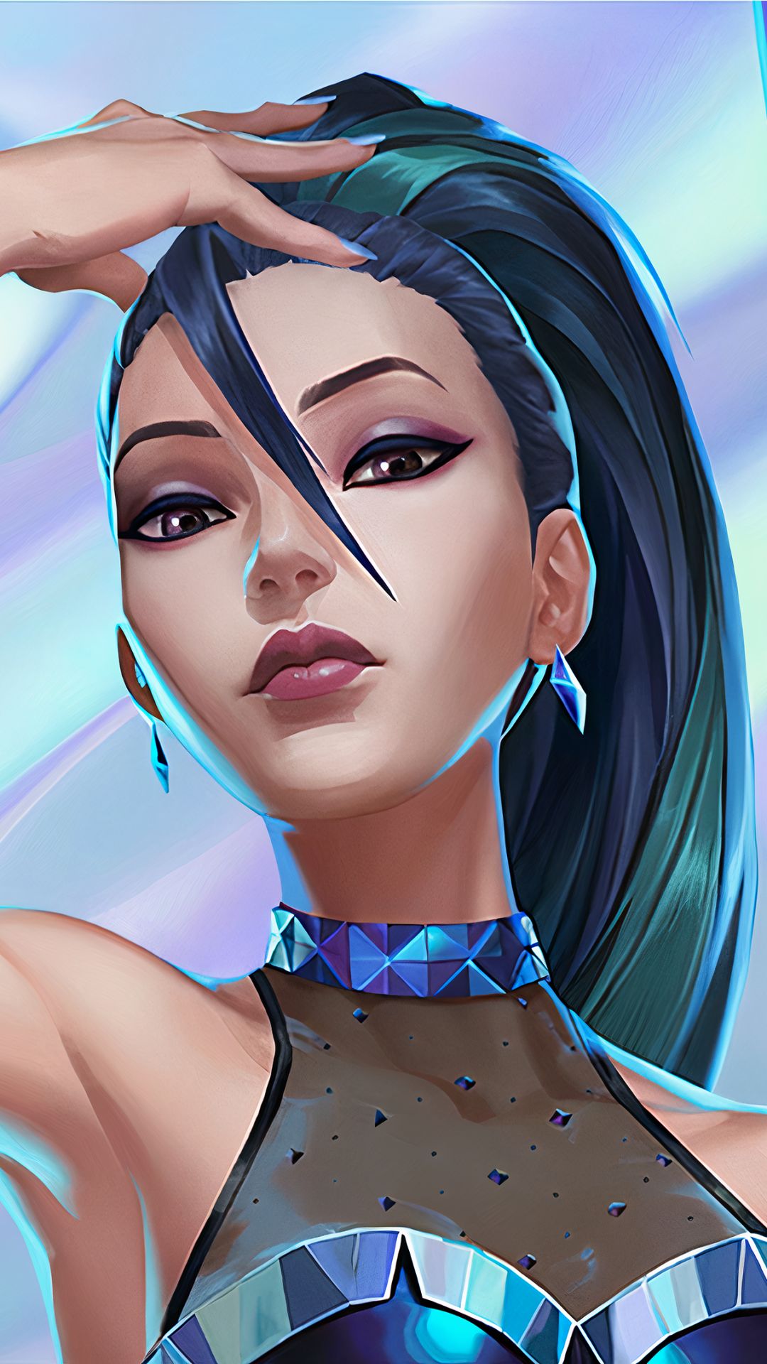 Baixar papel de parede para celular de League Of Legends, Cabelo Azul, Videogame, K Pop, Kai'sa (Liga Das Lendas), K/da gratuito.