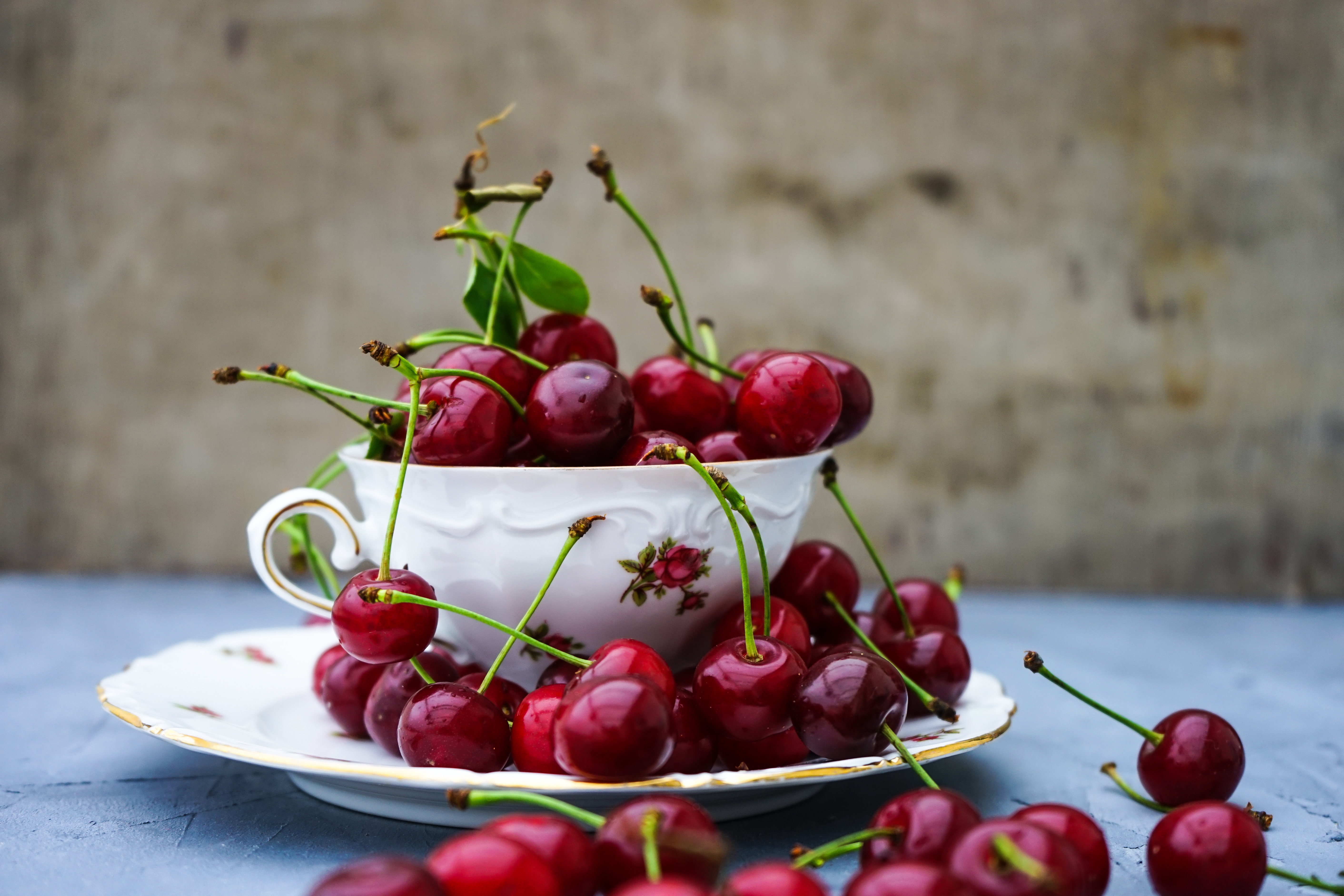Free download wallpaper Fruits, Food, Cherry, Cup, Fruit on your PC desktop