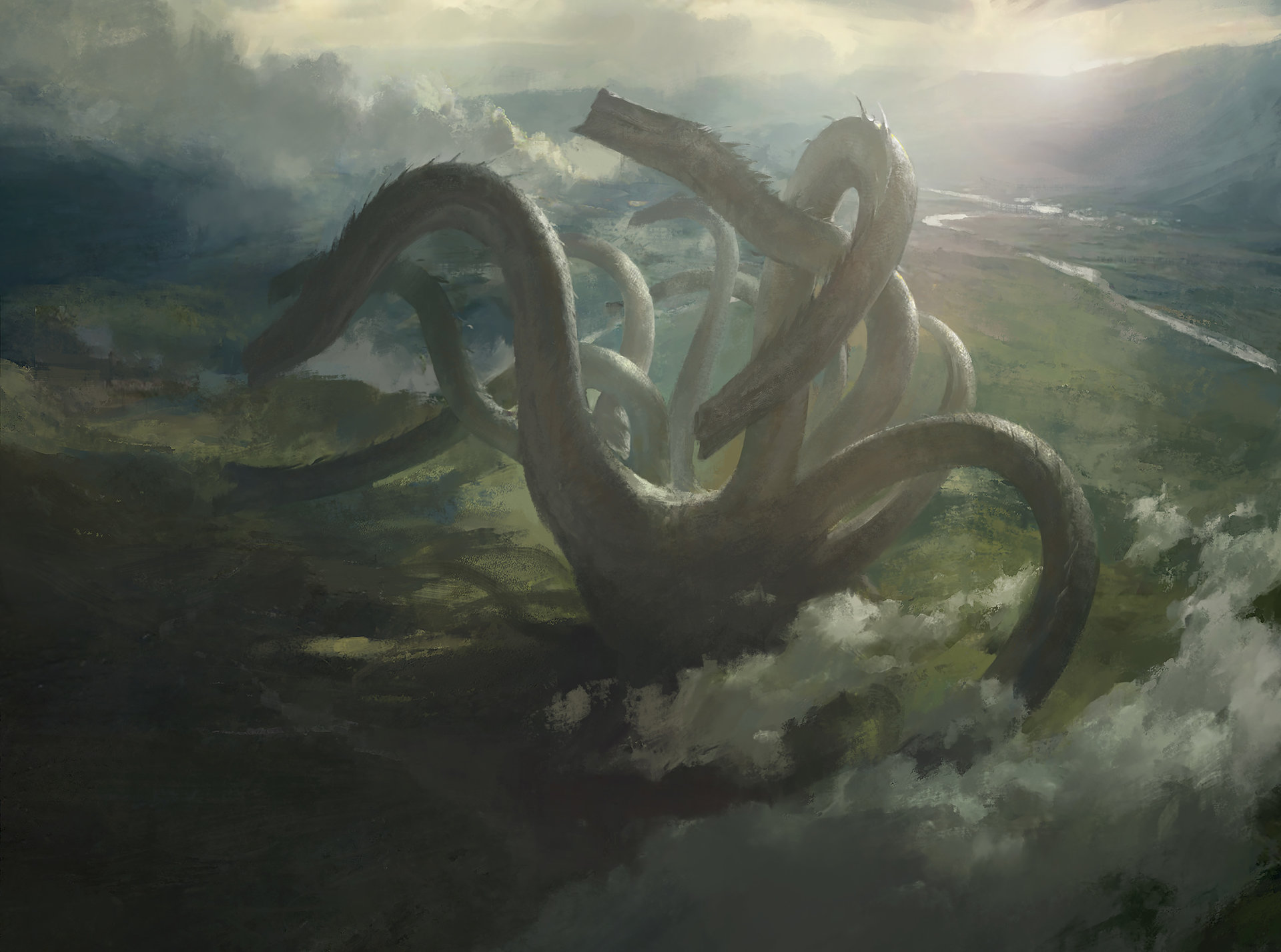 Laden Sie das Fantasie, Kreatur, Hydra-Bild kostenlos auf Ihren PC-Desktop herunter