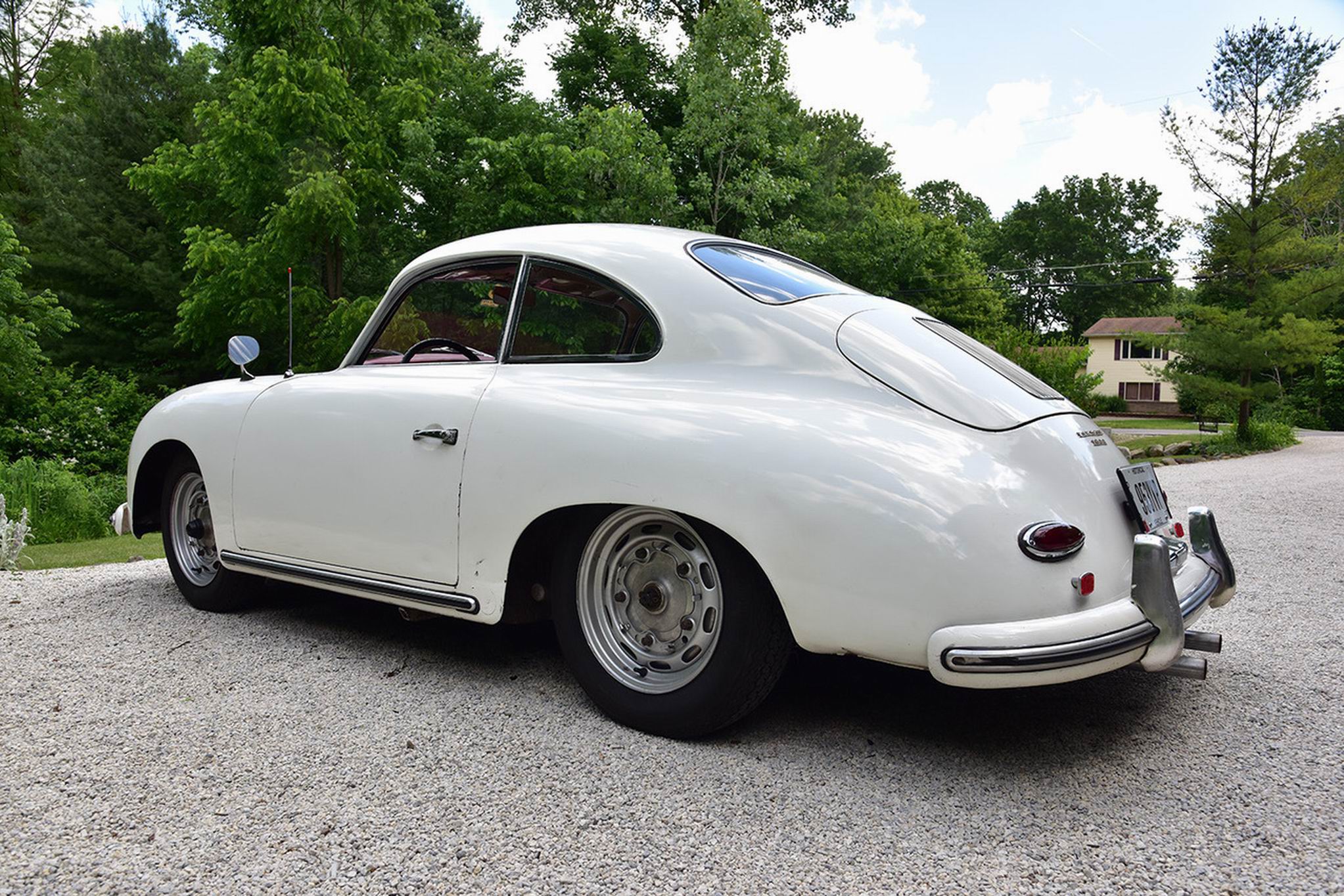Download mobile wallpaper Car, Old Car, Vehicles, Coupé, White Car, Porsche 356A 1 6, Porsche 356A for free.