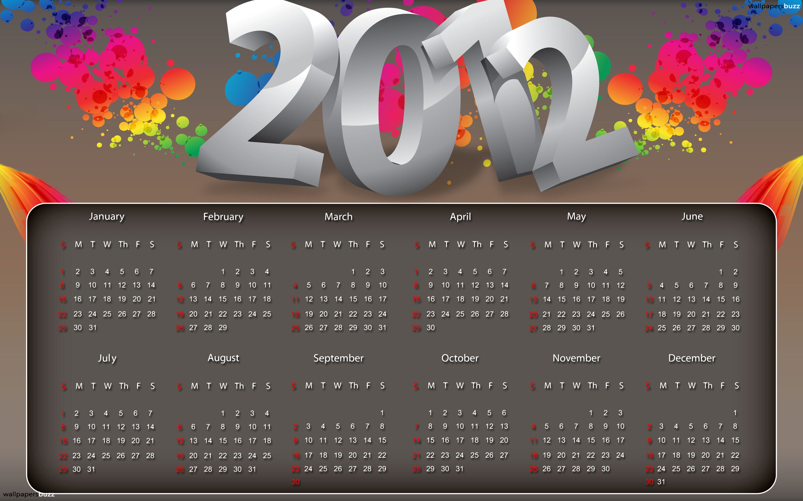 217496 Hintergrundbild herunterladen feiertage, neujahr 2012 - Bildschirmschoner und Bilder kostenlos
