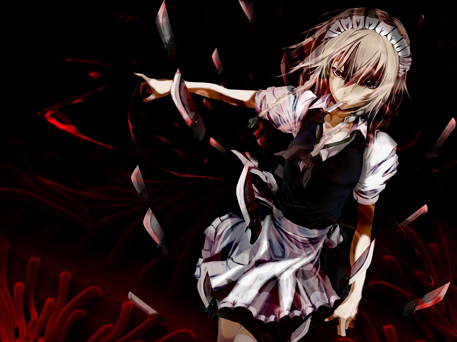 Laden Sie Touhou Luna Nights HD-Desktop-Hintergründe herunter