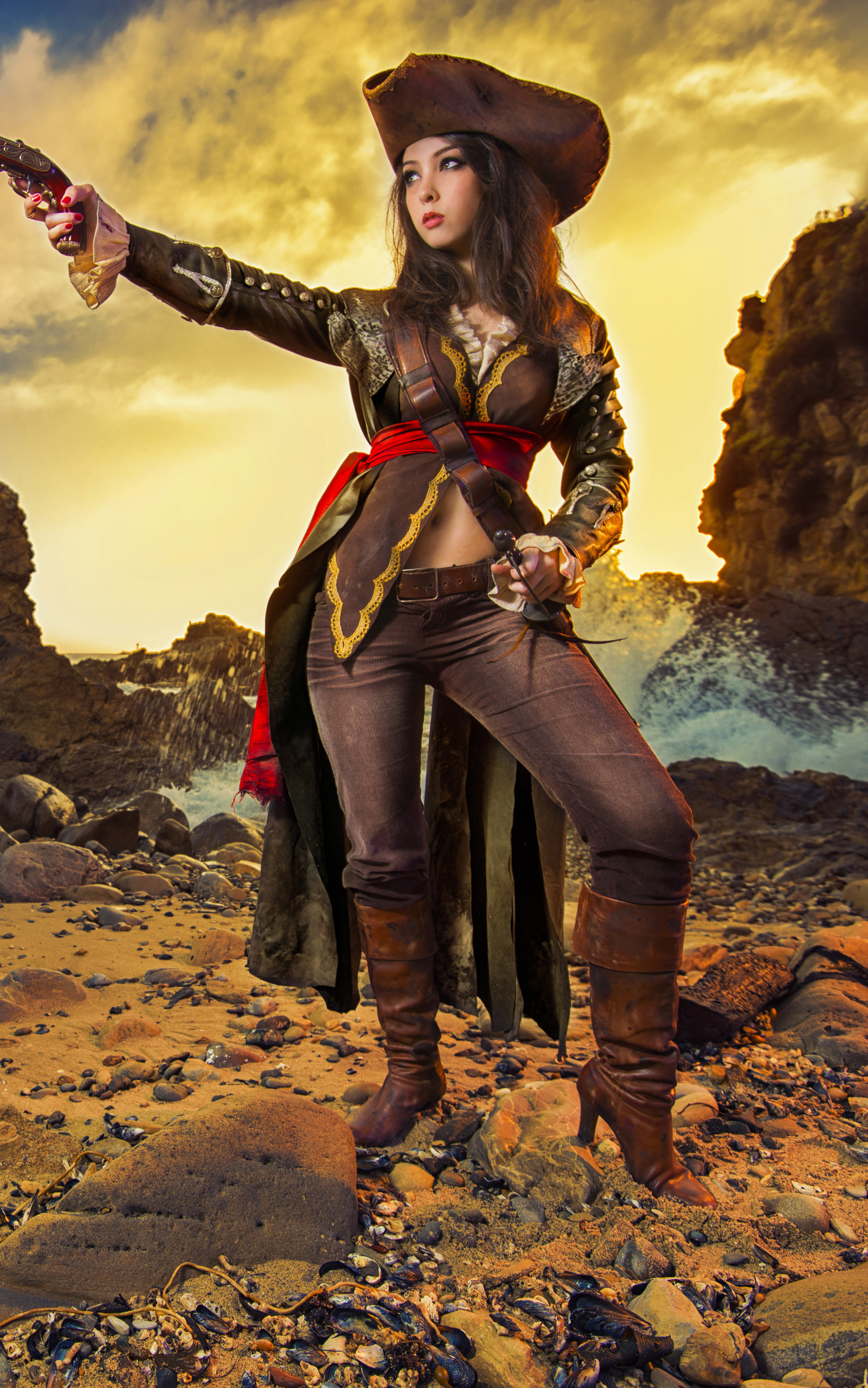 Download mobile wallpaper Women, Pirate, Cosplay for free.