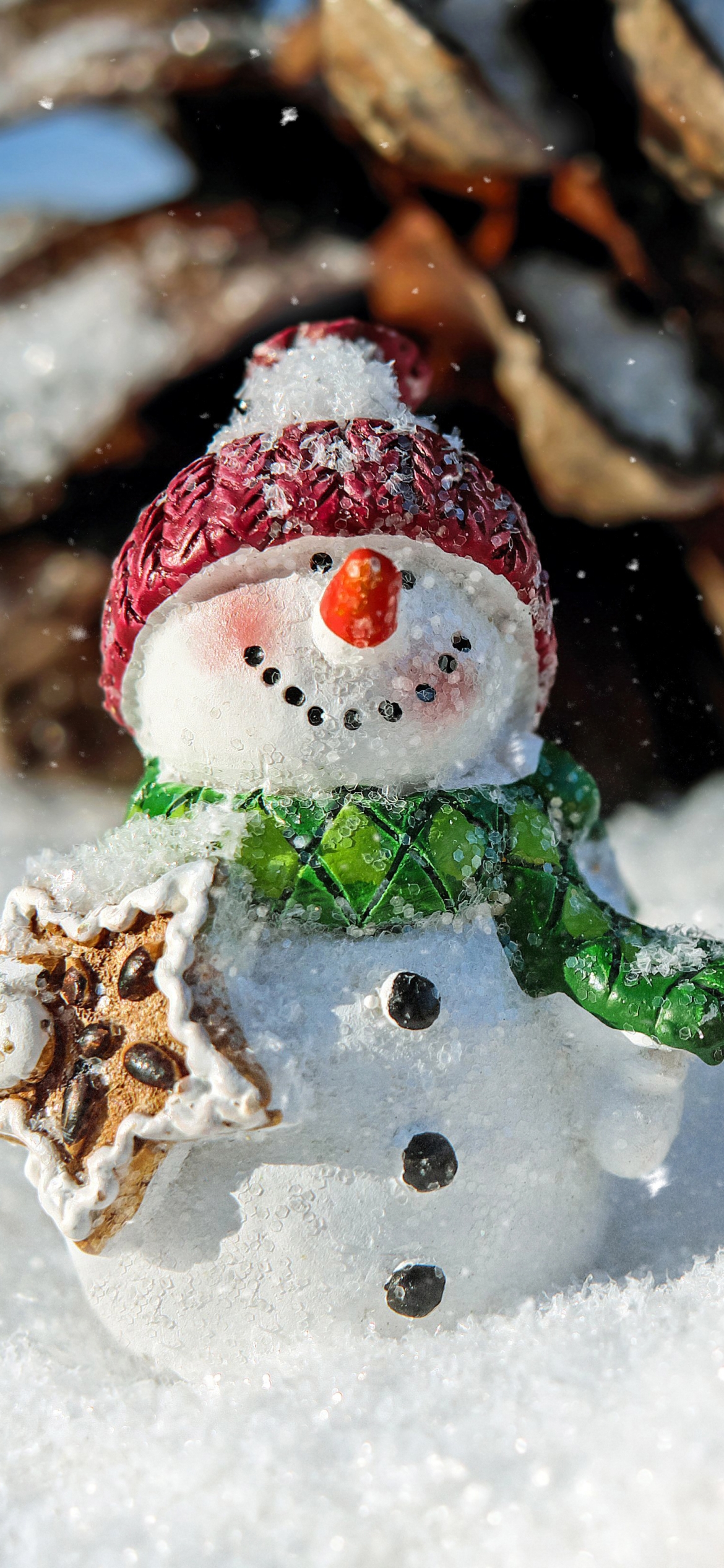 Download mobile wallpaper Snow, Snowman, Christmas, Photography for free.