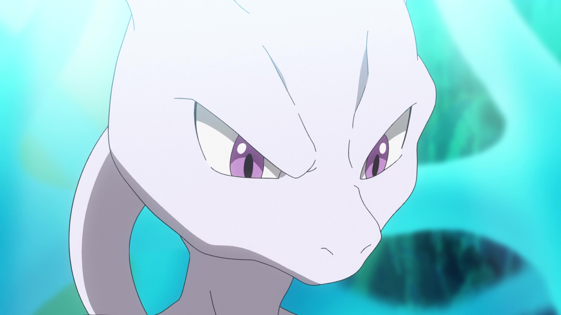 Download mobile wallpaper Anime, Pokémon, Mewtwo (Pokémon), Purple Eyes for free.