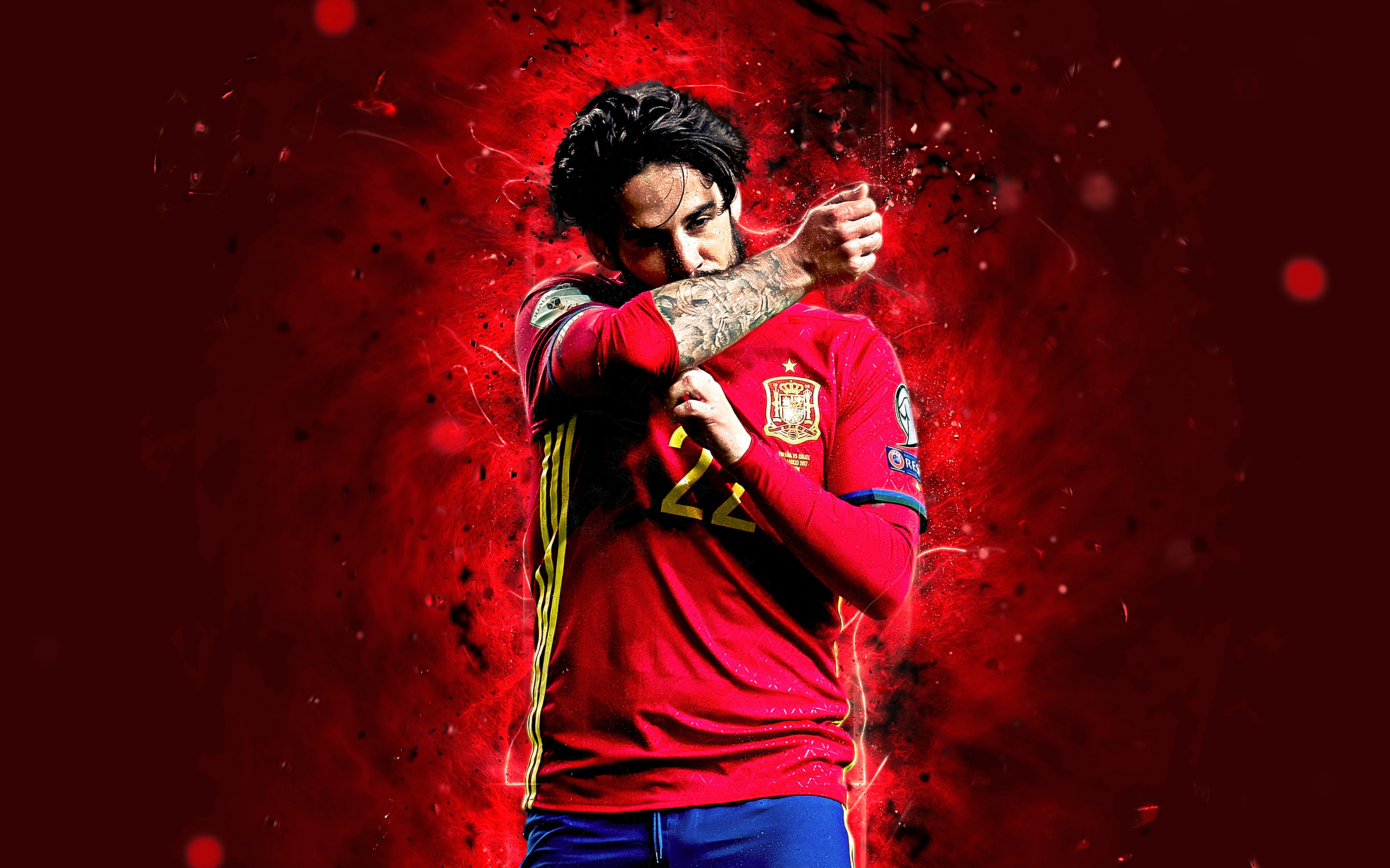 Free download wallpaper Sports, Soccer, Spanish, Isco on your PC desktop