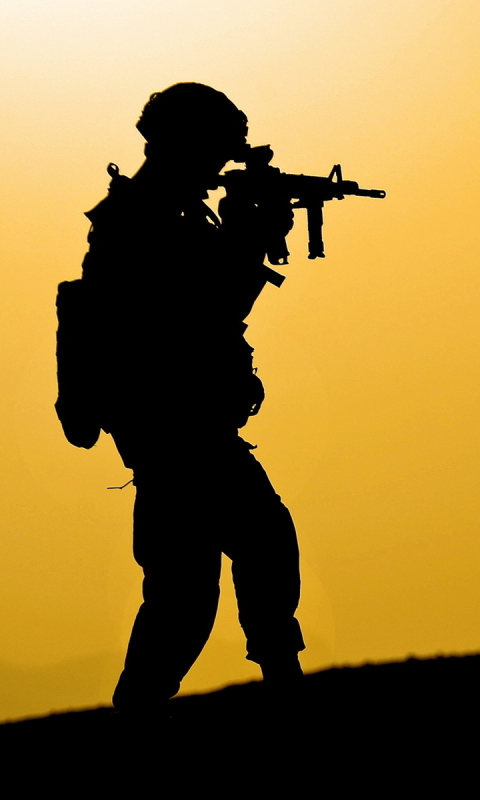 Download mobile wallpaper Weapon, Military, Soldier, Gun, Assault Rifle for free.