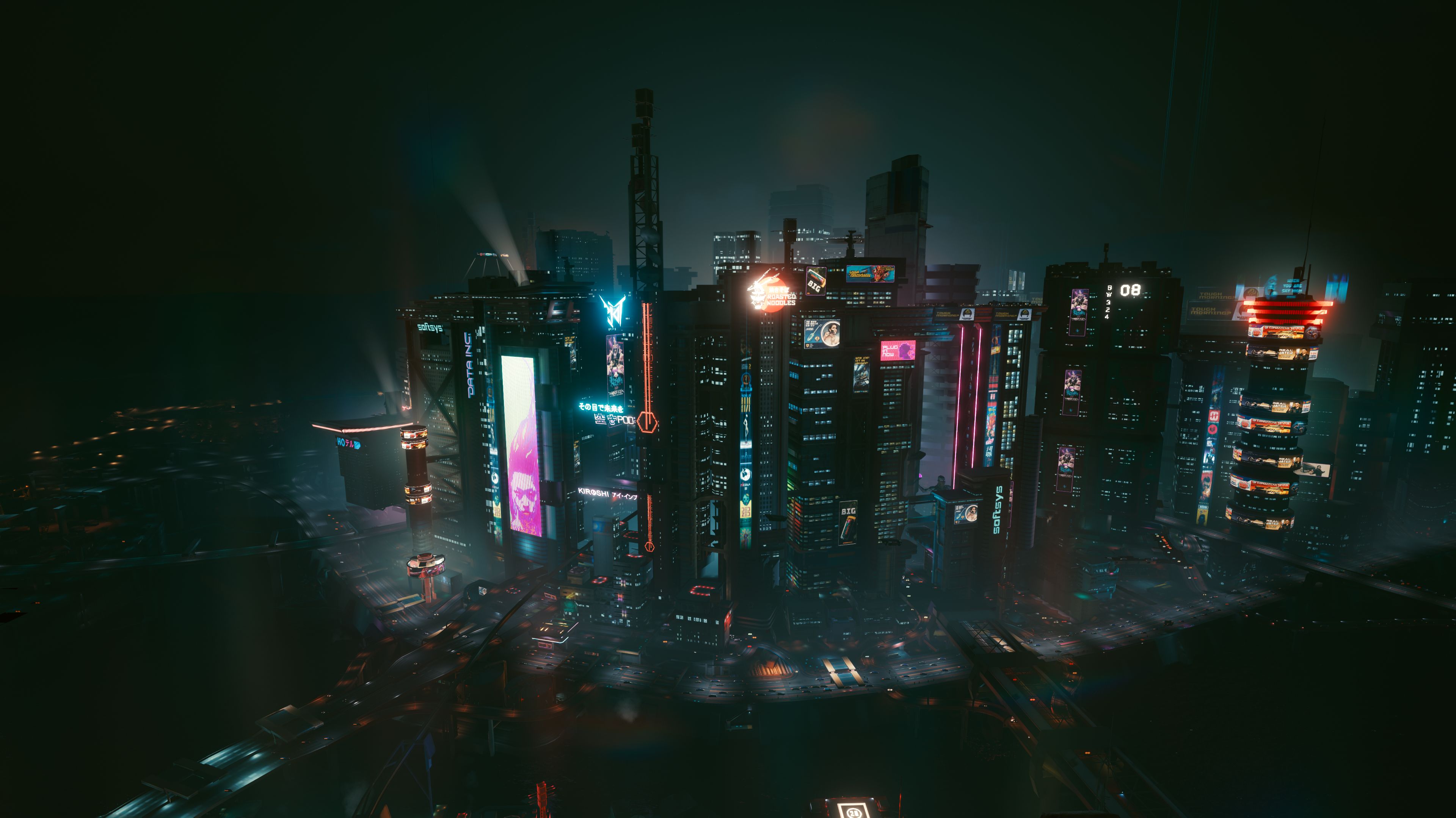 Завантажити шпалери Нічне Місто (Cyberpunk 2077) на телефон безкоштовно
