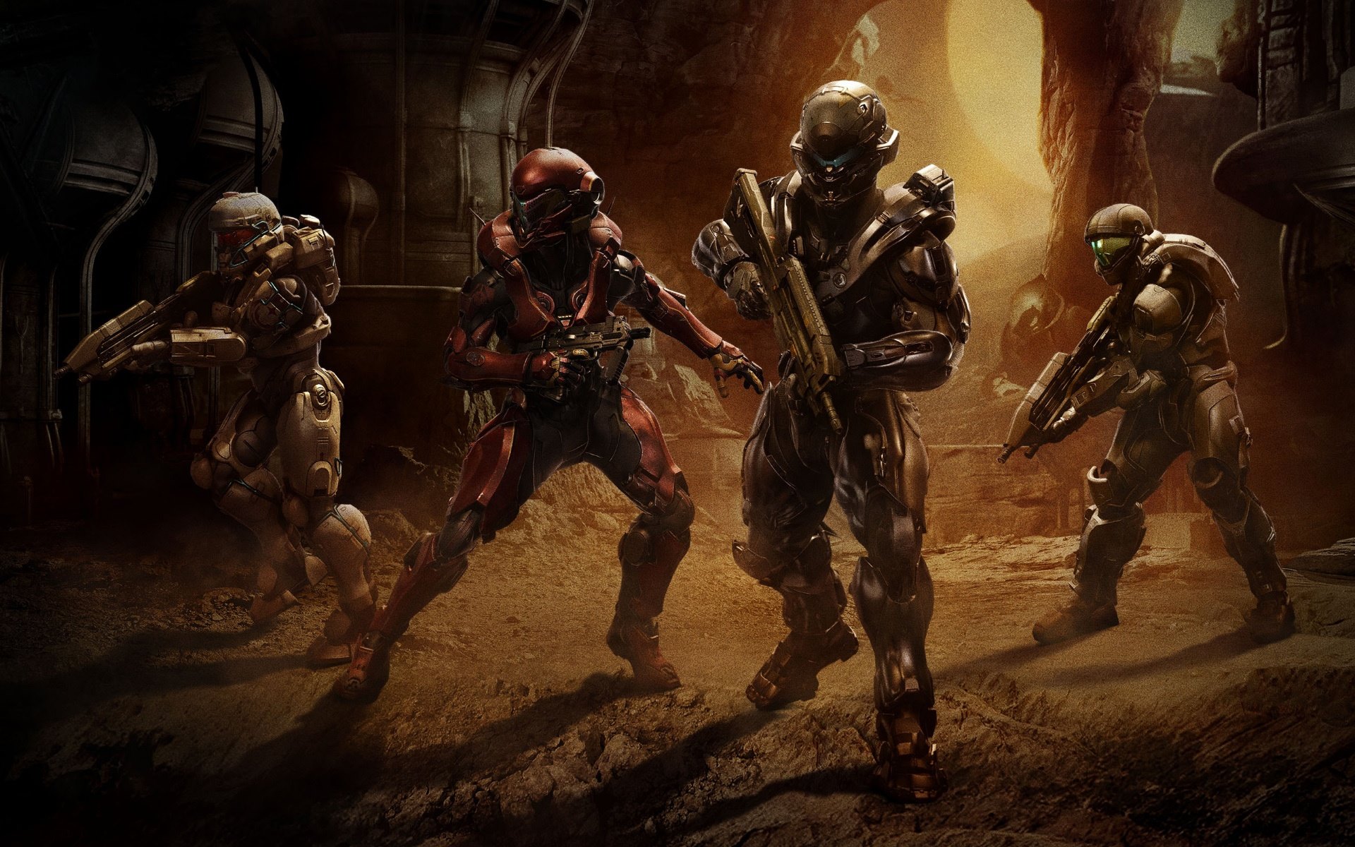 Descarga gratis la imagen Aureola, Videojuego, Halo 5: Guardians en el escritorio de tu PC