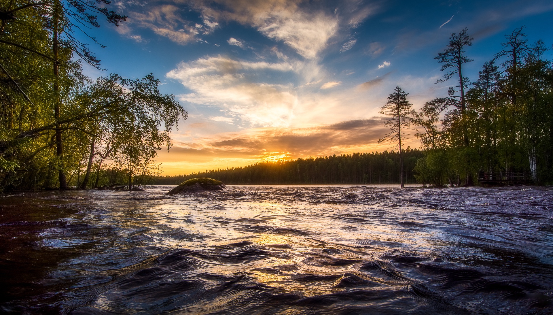 Laden Sie das Natur, Baum, Fluss, Sonnenaufgang, Himmel, Erde/natur-Bild kostenlos auf Ihren PC-Desktop herunter