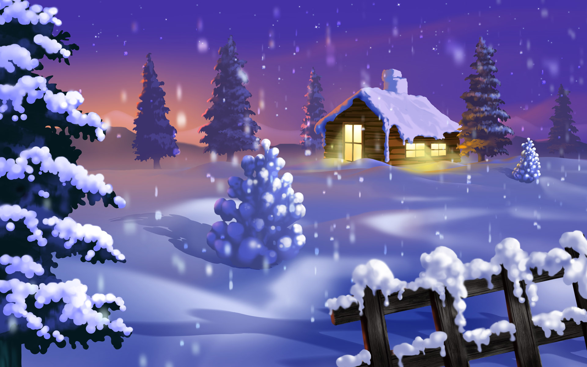 Free download wallpaper Winter, Artistic on your PC desktop
