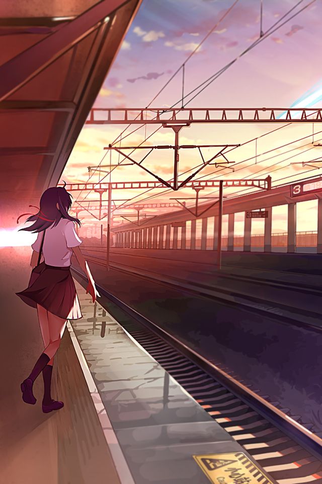 Descarga gratuita de fondo de pantalla para móvil de Animado, Kimi No Na Wa, Mitsuha Miyamizu, Taki Tachibana.