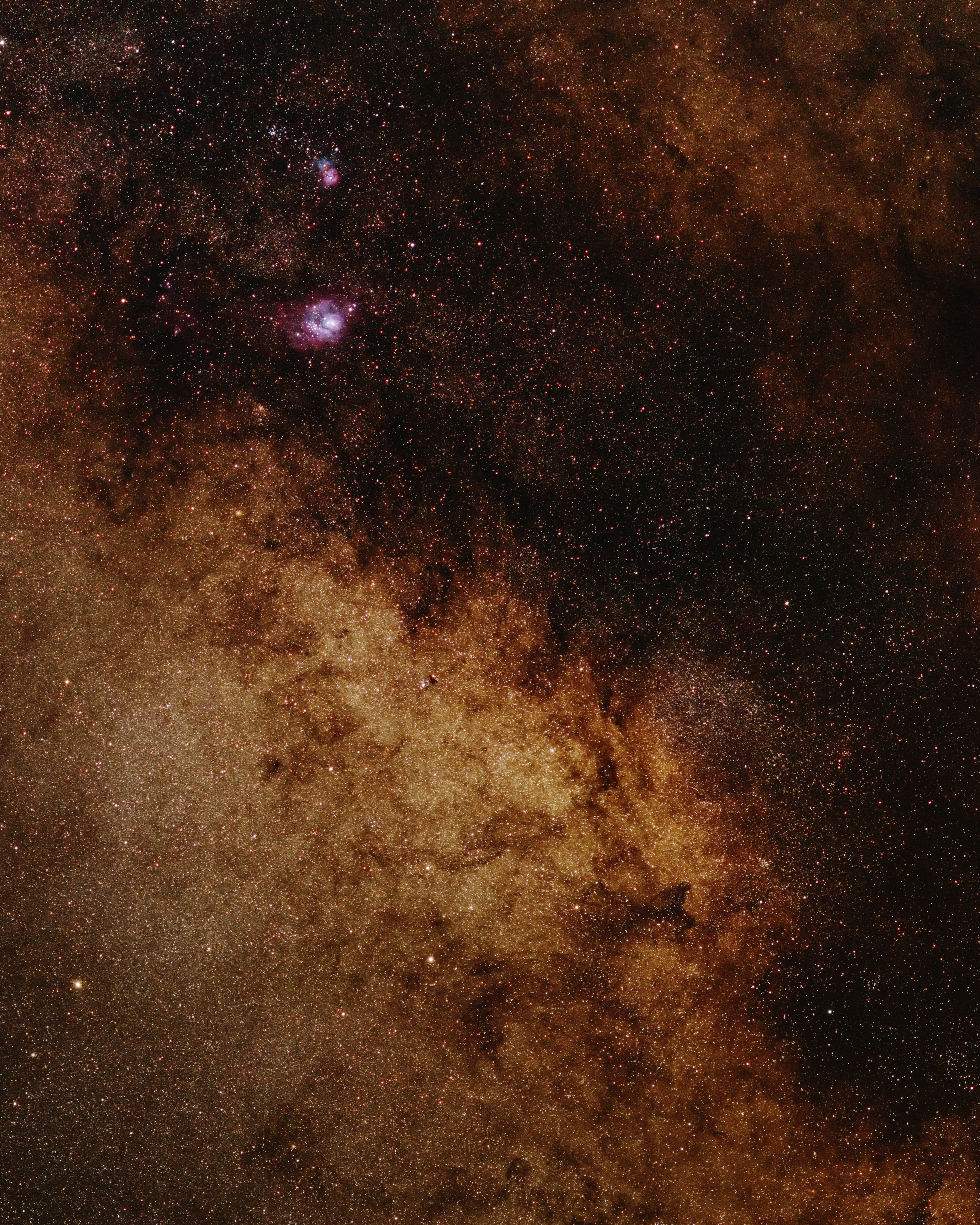 Baixar papel de parede para celular de Castanho, Estrelas, Marrom, Universo, Nebulosa gratuito.