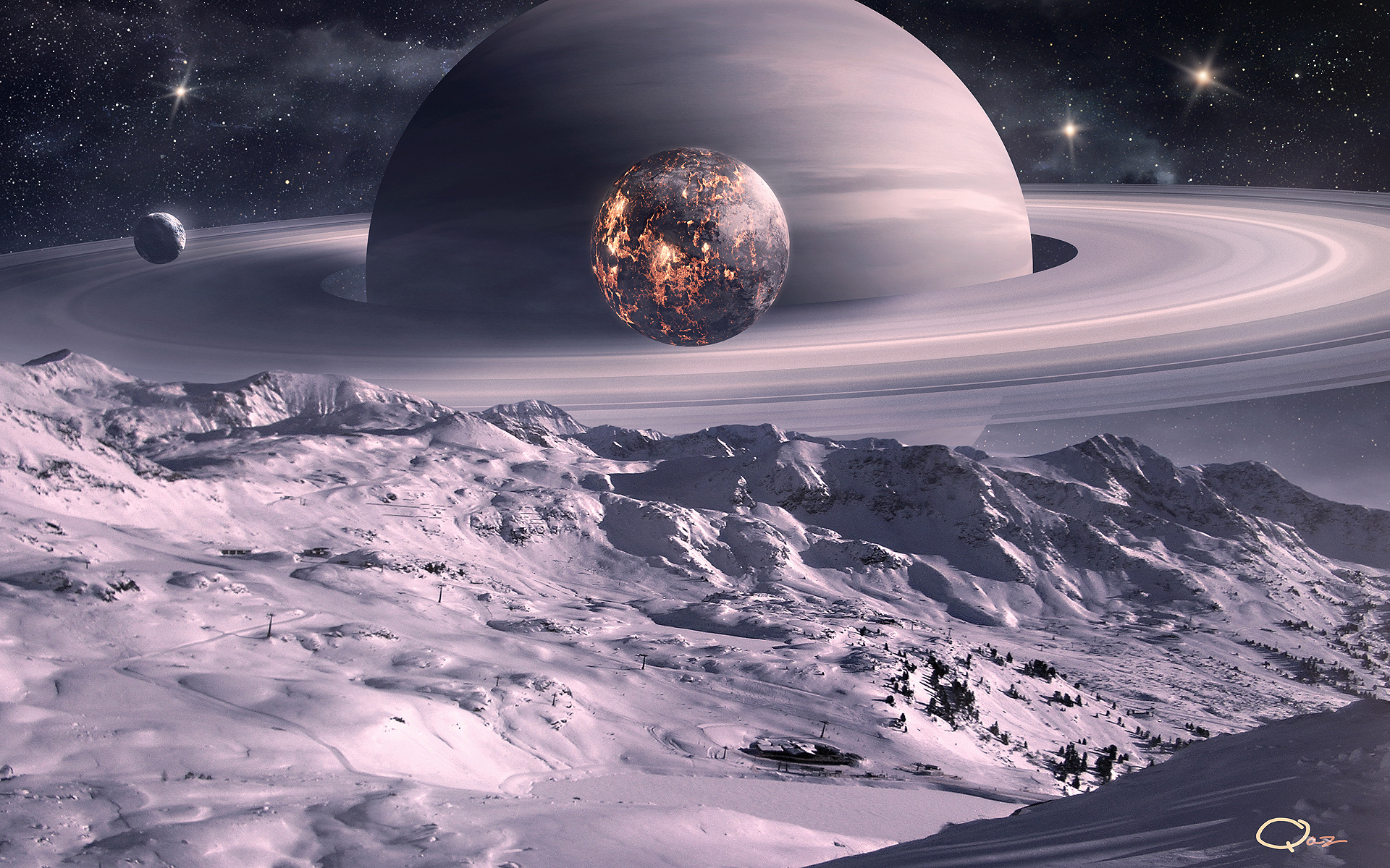 Download mobile wallpaper Sci Fi, Planetary Ring for free.