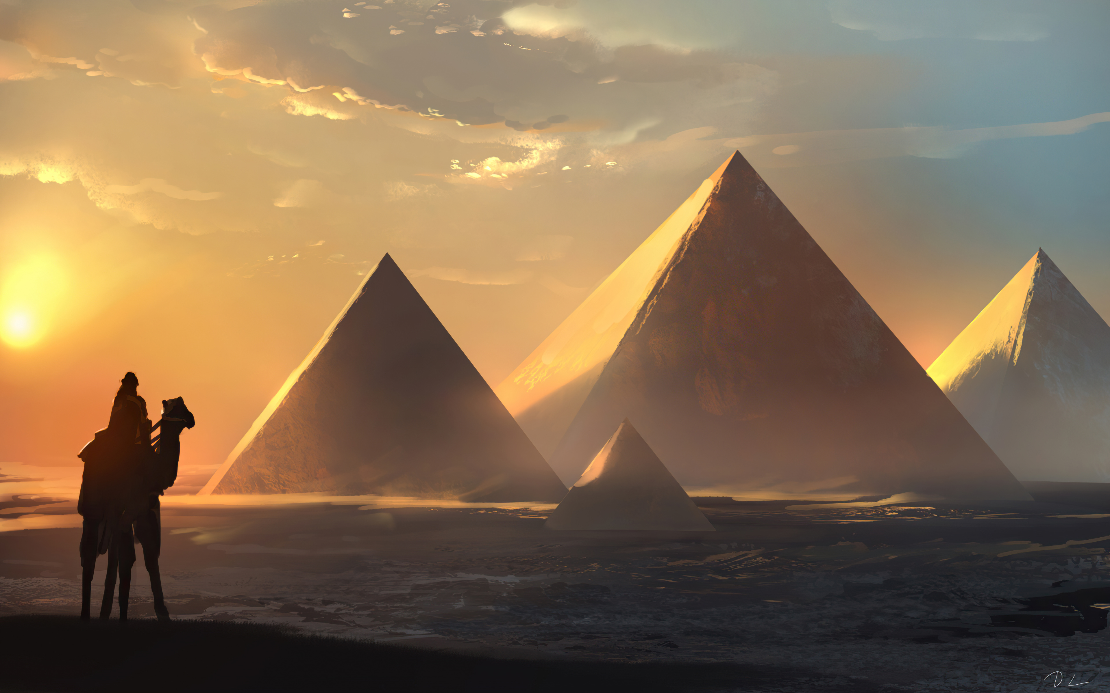 Free download wallpaper Fantasy, Pyramid on your PC desktop