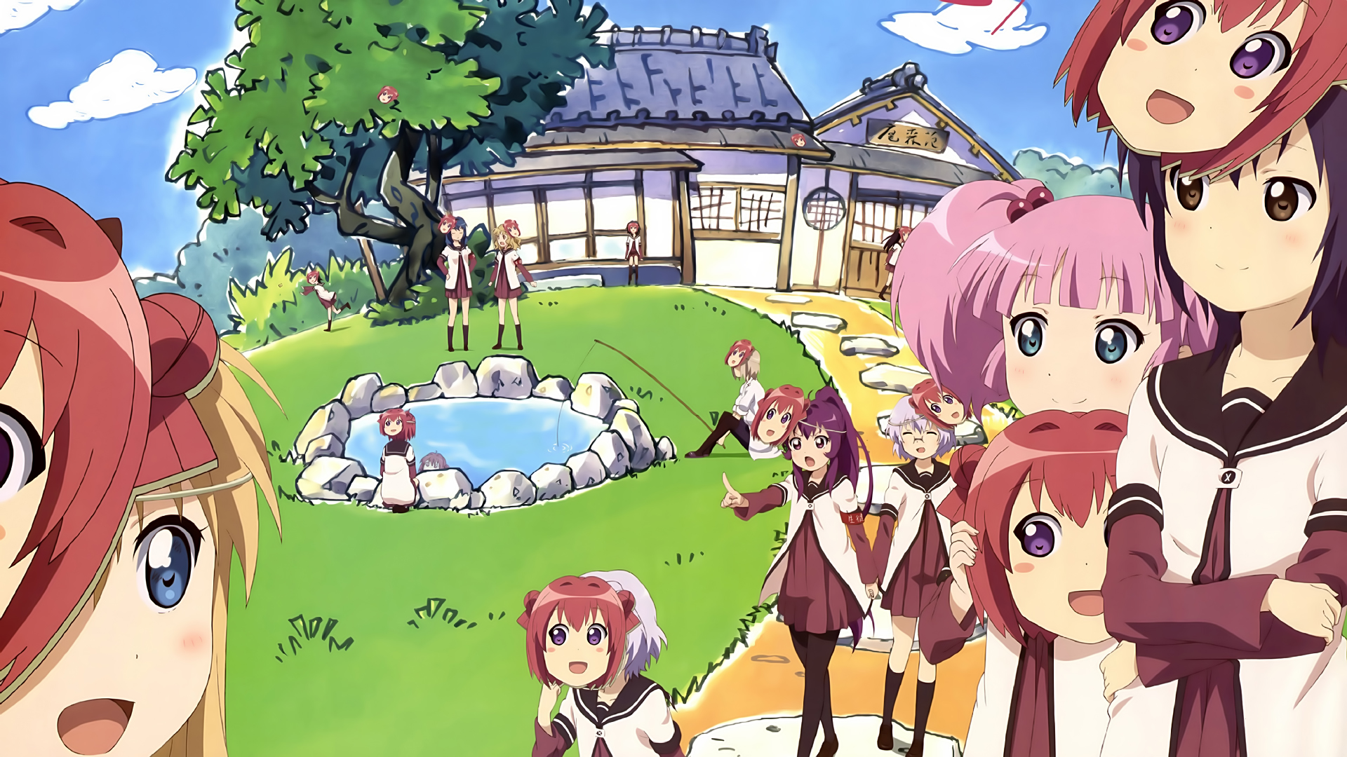 Free download wallpaper Anime, Yuru Yuri on your PC desktop