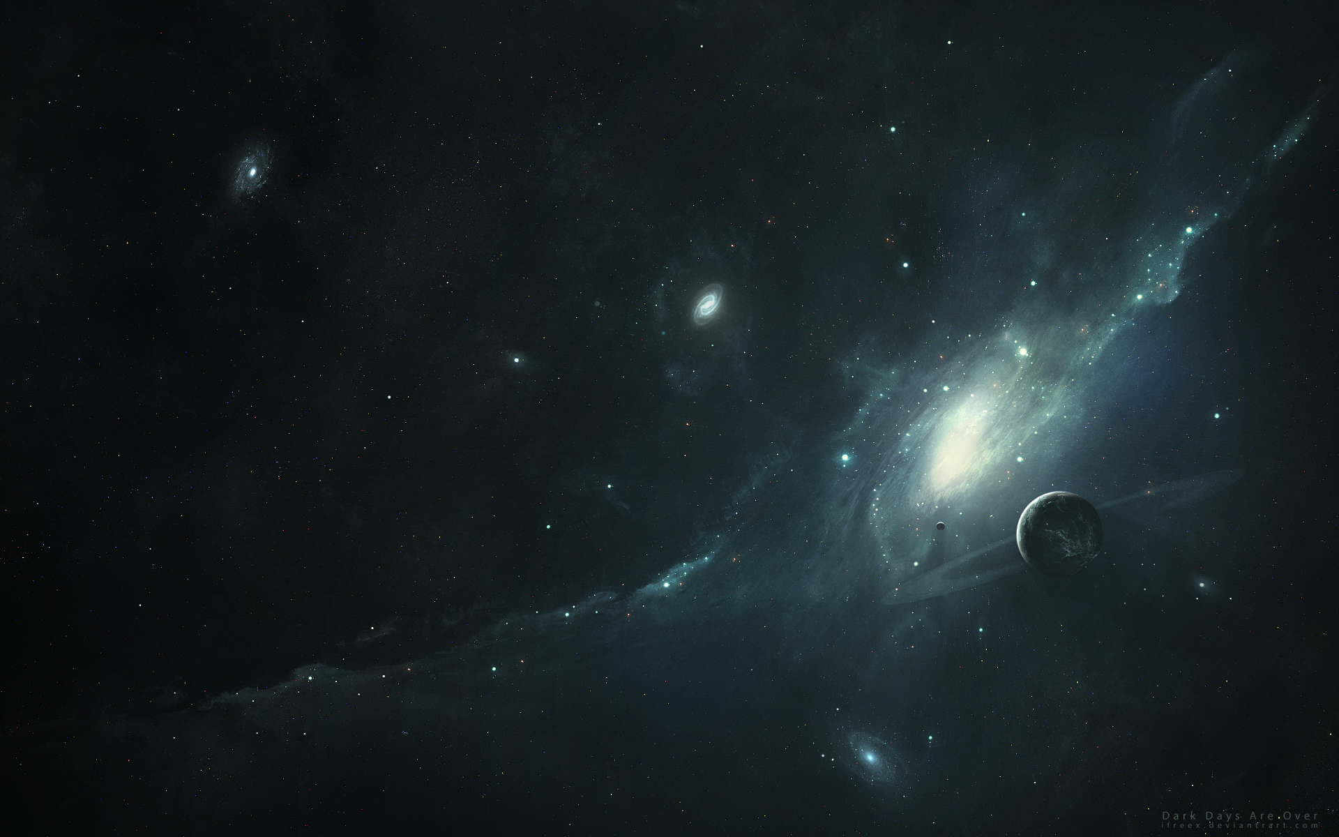 Download mobile wallpaper Universe, Stars, Nebula, Galaxy, Space, Planet, Sci Fi for free.