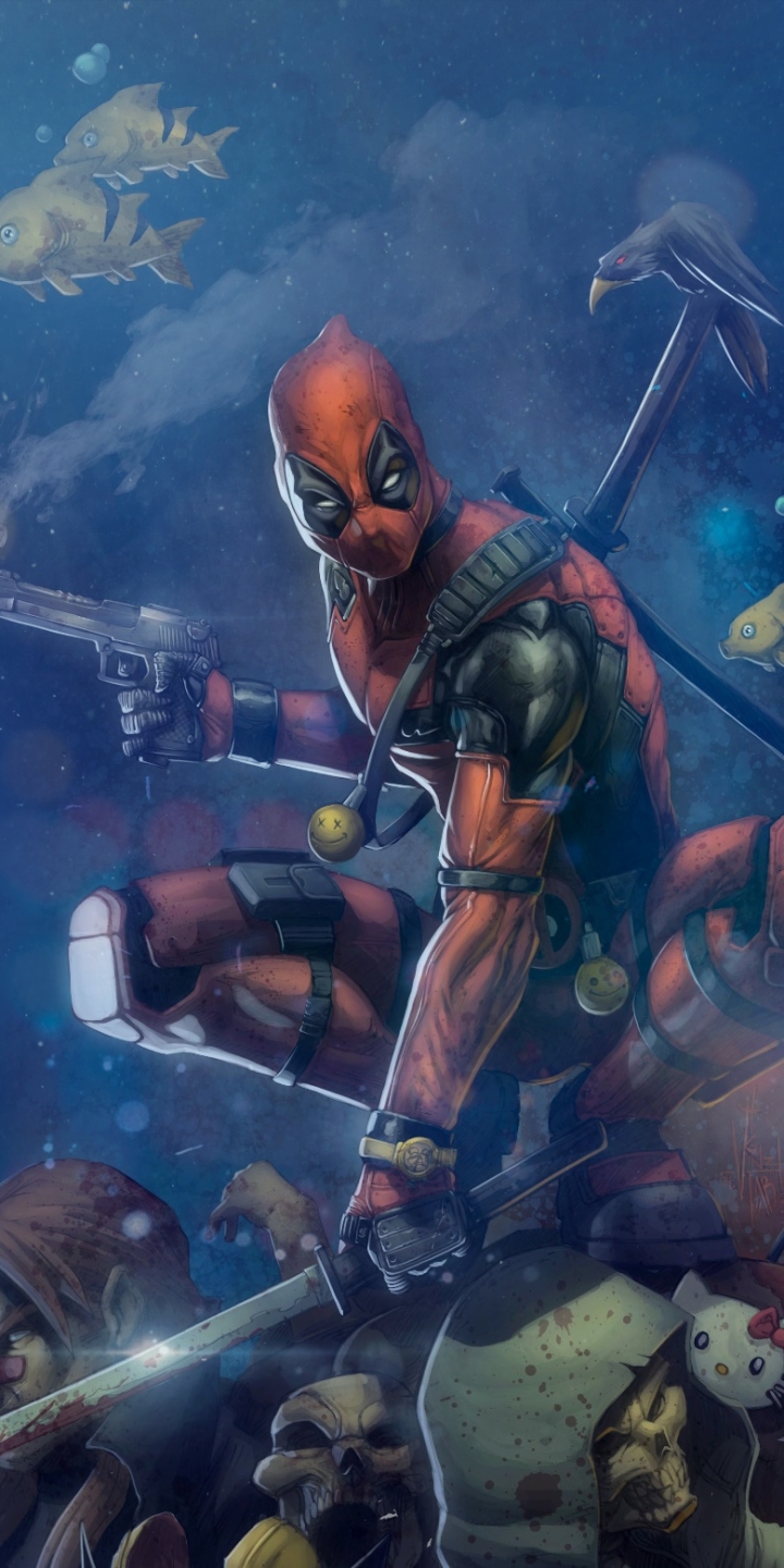 Handy-Wallpaper Deadpool, Comics kostenlos herunterladen.