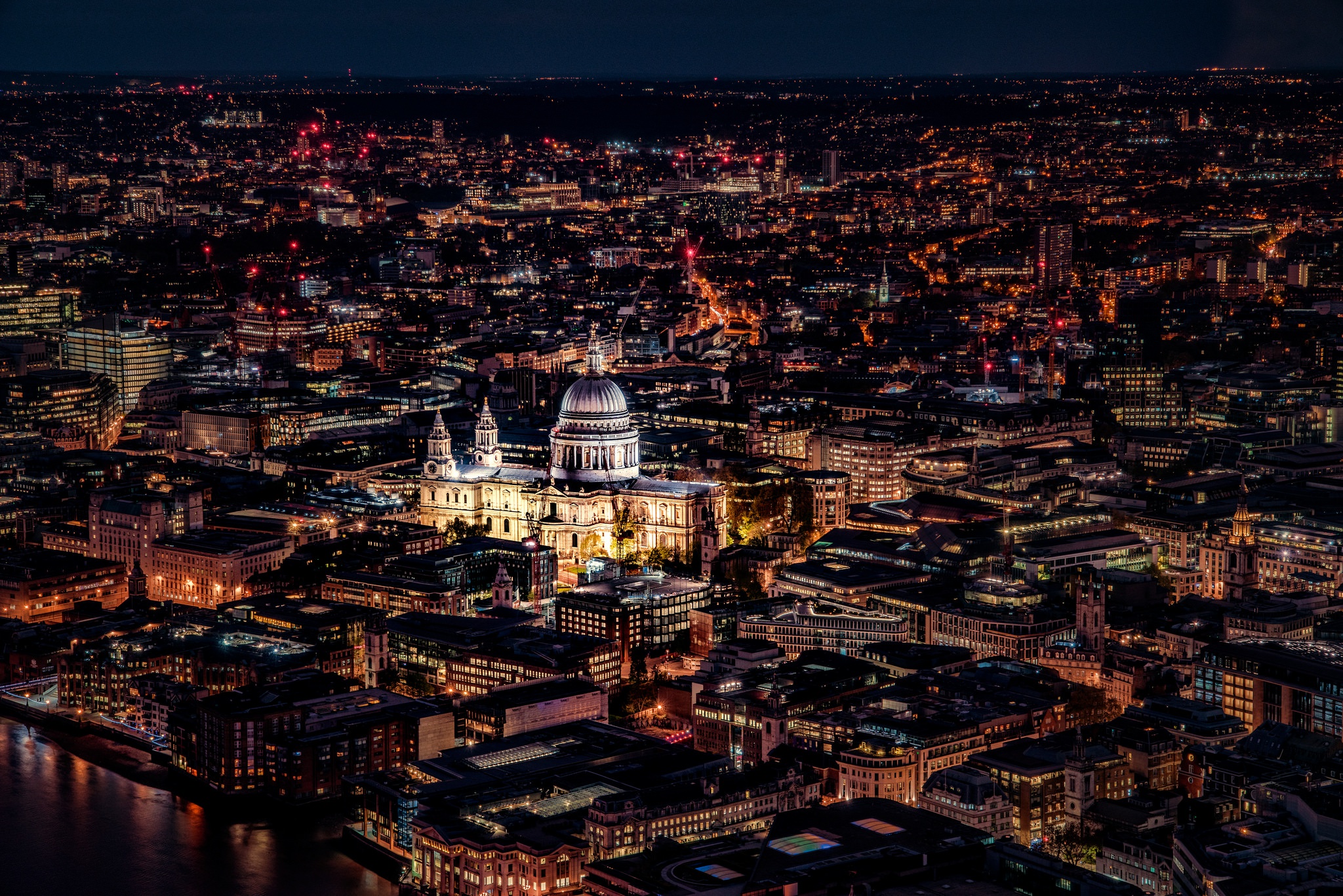 PCデスクトップに都市, 街, ロンドン, 建物, 夜, イギリス, マンメイド画像を無料でダウンロード