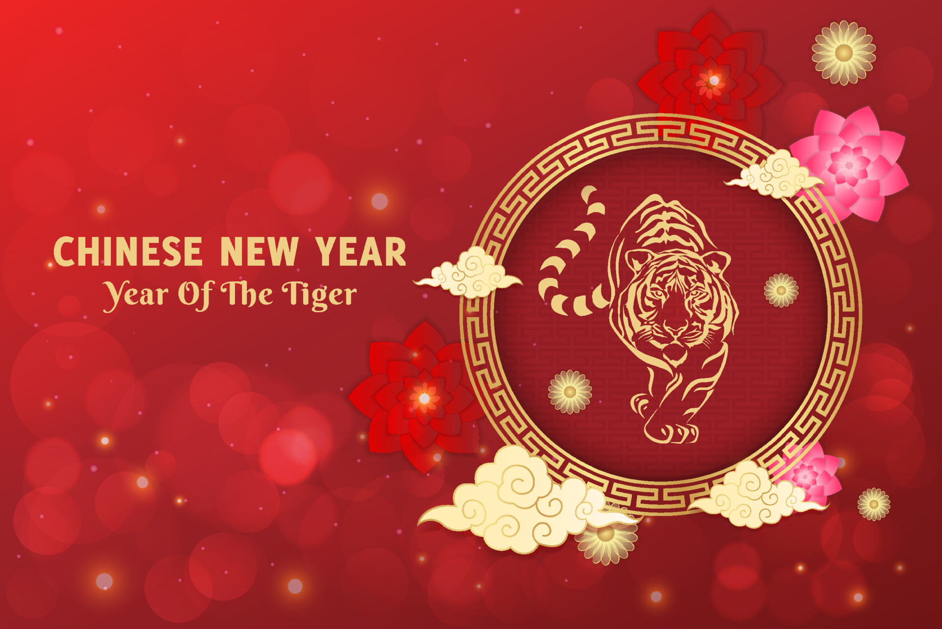 Baixar papel de parede para celular de Ano Novo Chinês, Feriados, Ano Do Tigre gratuito.