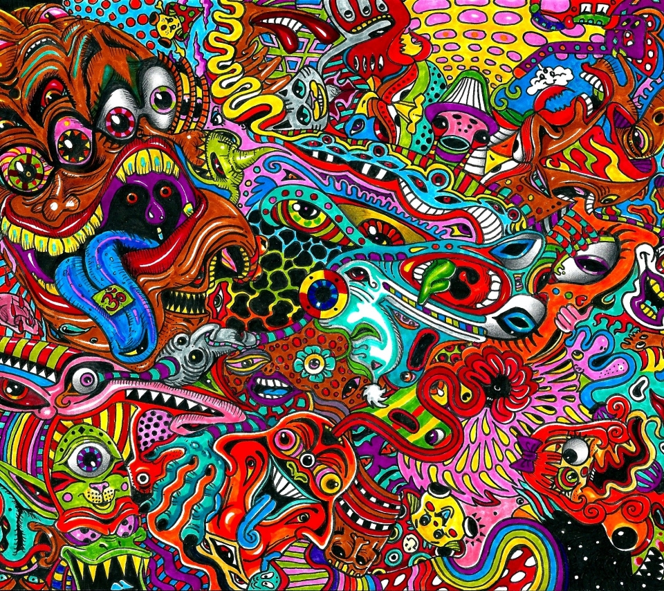 Free download wallpaper Drawing, Colorful, Artistic, Surreal, Psychedelic on your PC desktop