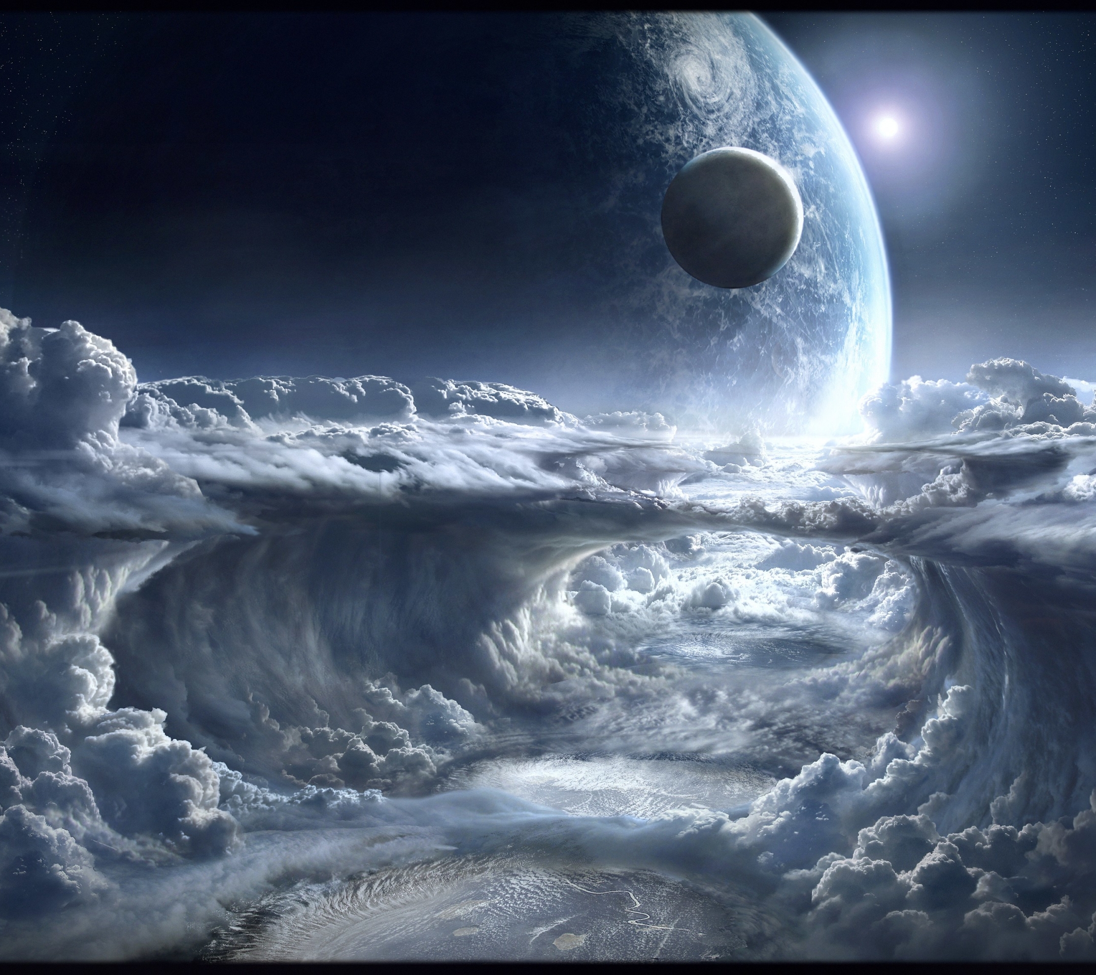 Free download wallpaper Space, Planet, Sci Fi, Cloud on your PC desktop