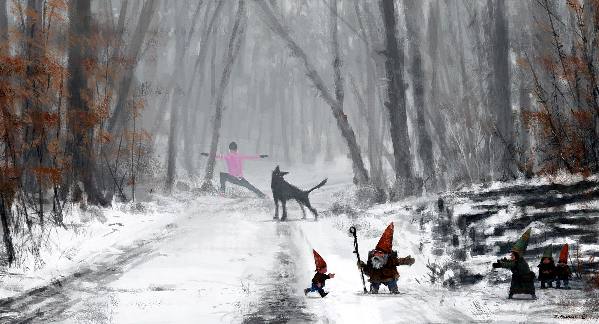 無料モバイル壁紙ファンタジー, 雪, 狼, ファンタジー動物をダウンロードします。